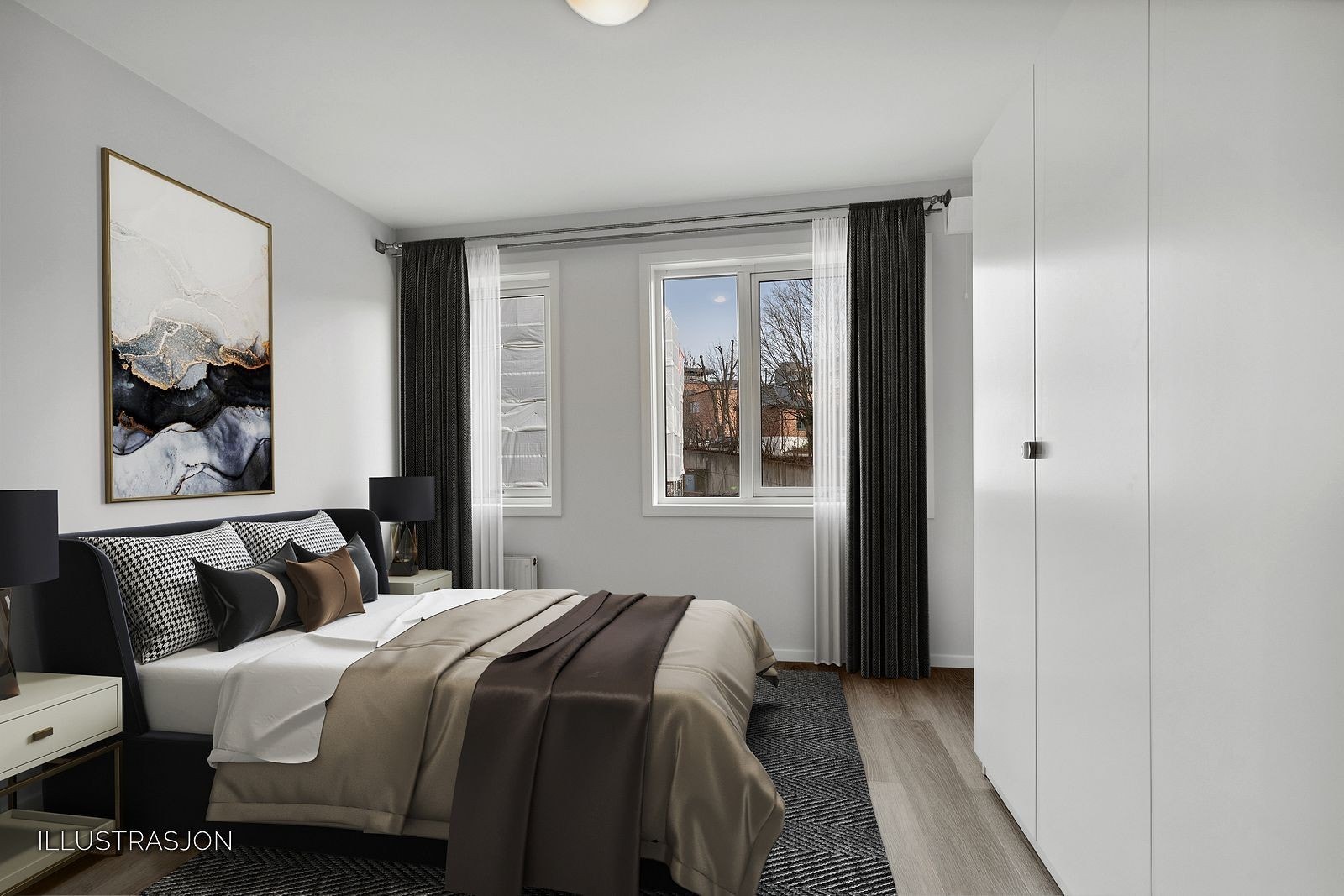 Soverom 1 med garderobe Galleribilde