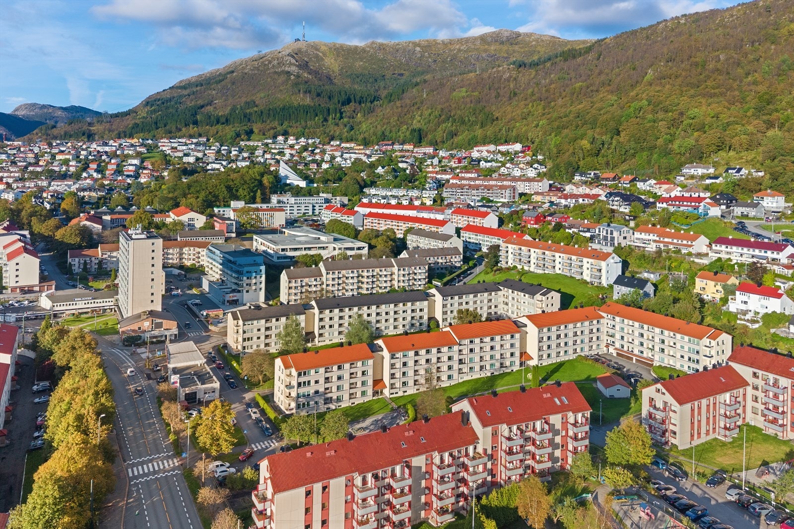 Det er også etablert sitteplass, lekeplass og diverse beplantninger på aksjelagets tomt som bidrar til et trivelig og velholdt uteområde. Galleribilde