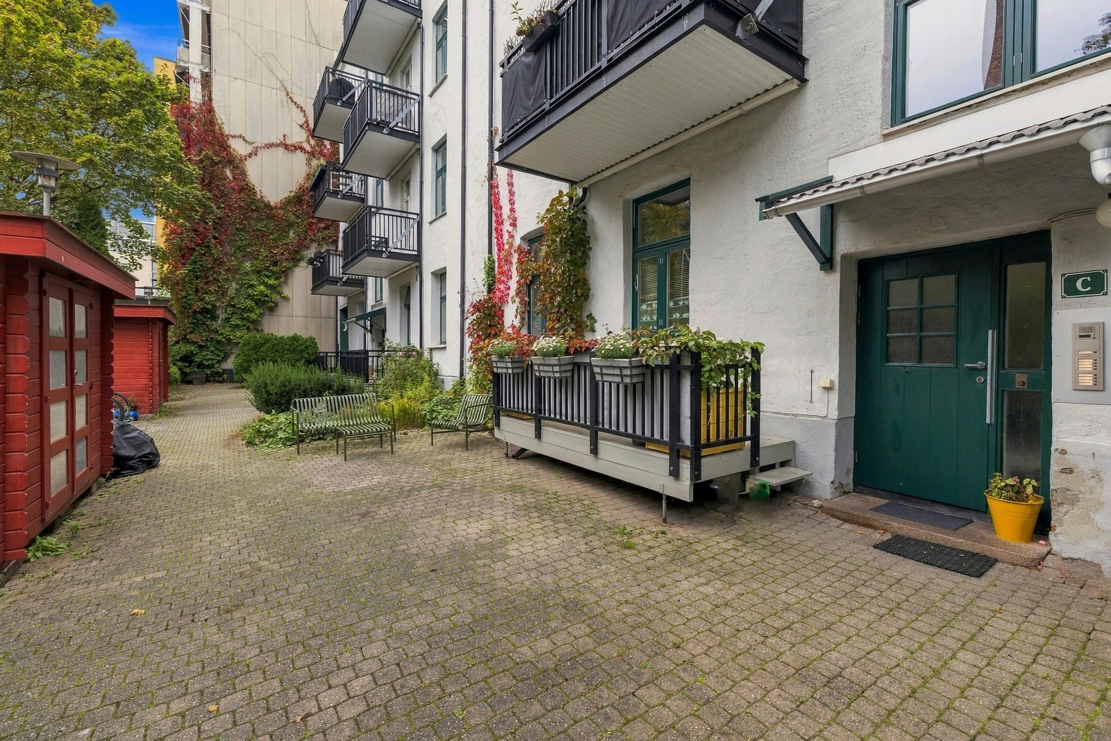 Et hyggelig og innbydende inngangsparti. Galleribilde
