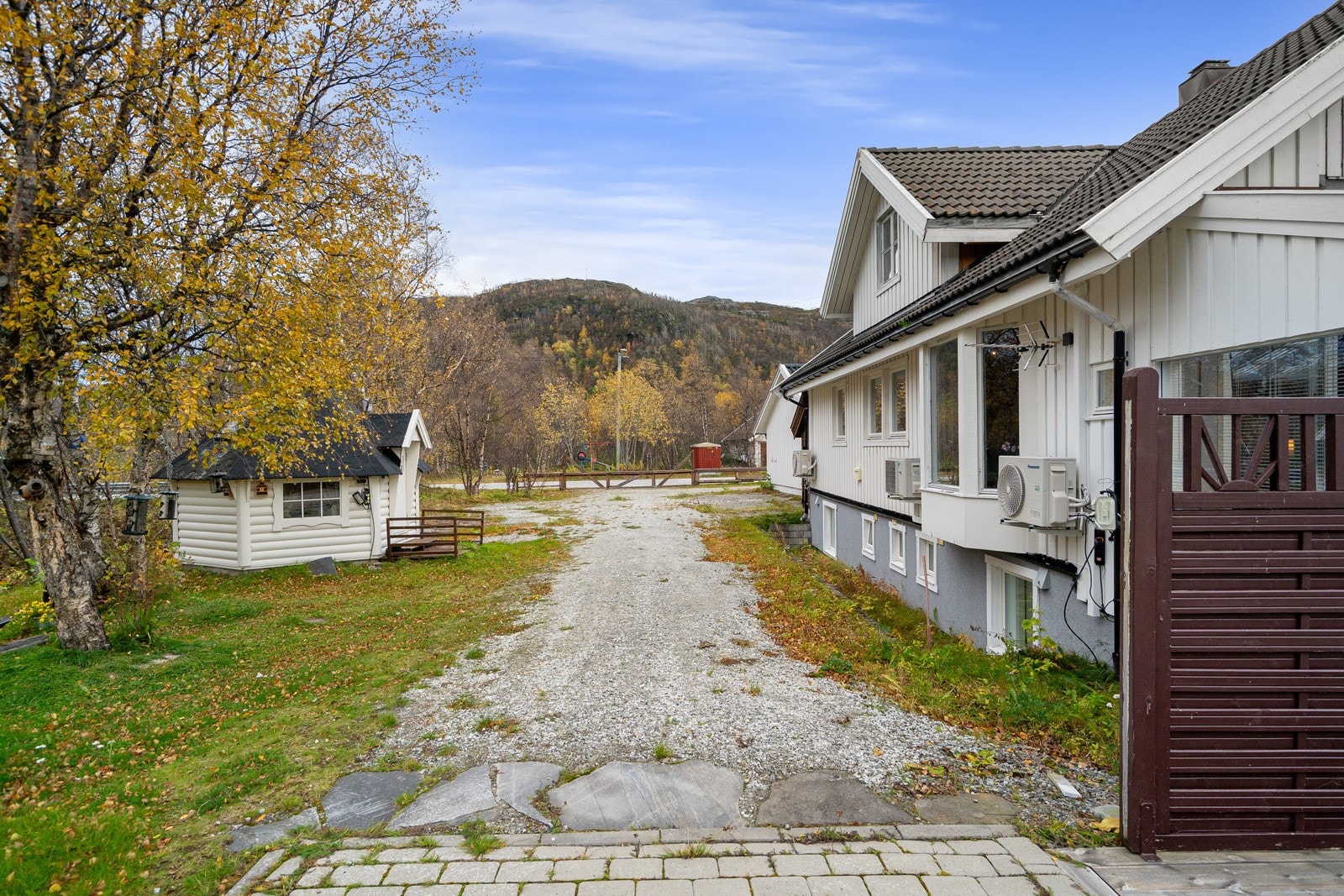 Forsiden av huset