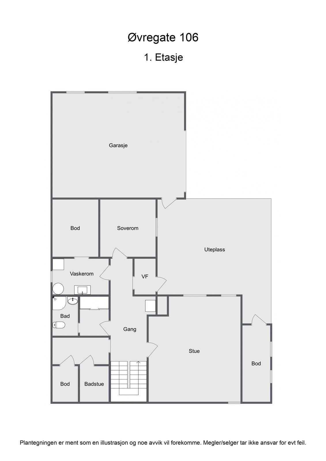 Planløsning U.etg Galleribilde