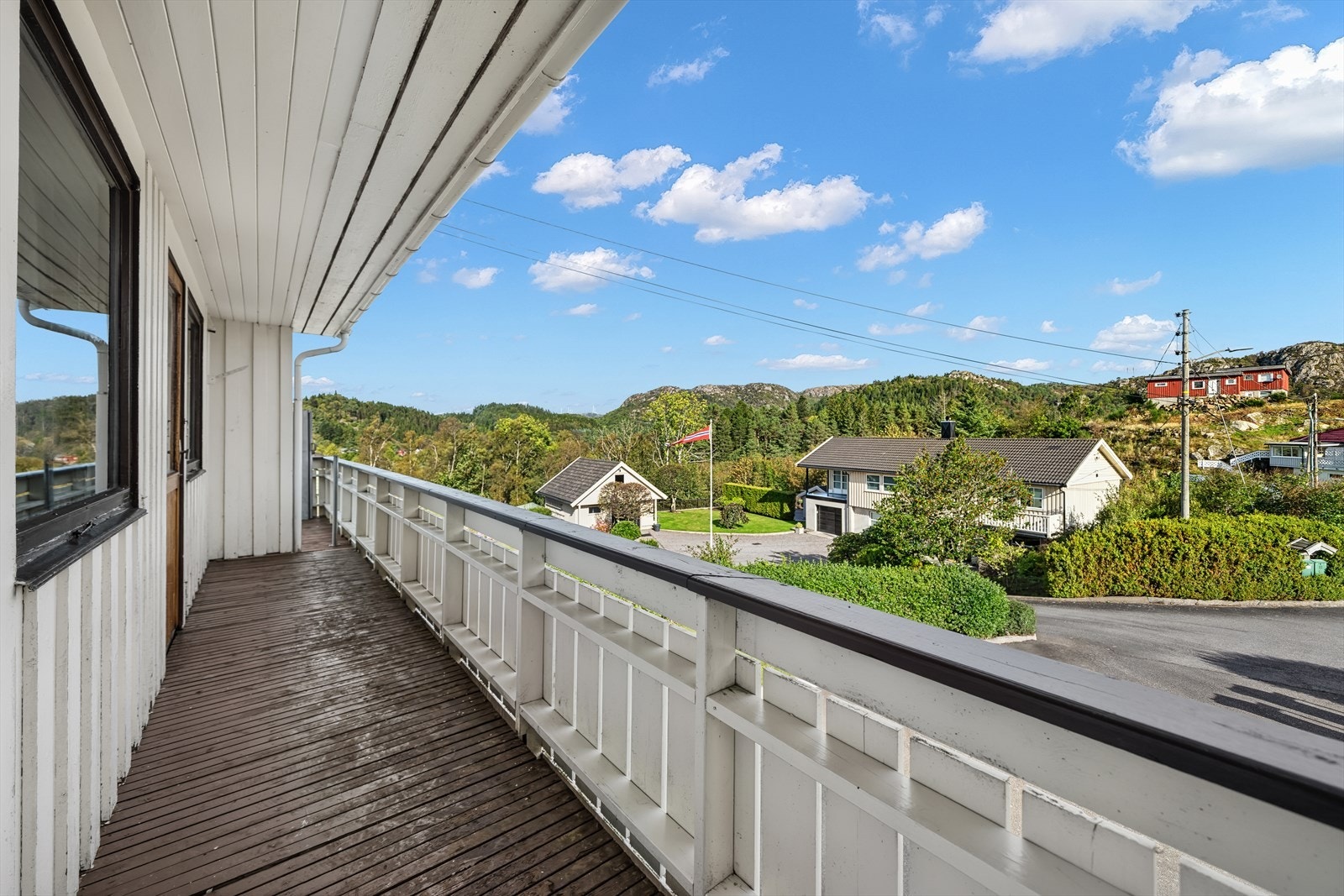 Utsikt fra balkongen i front. Galleribilde