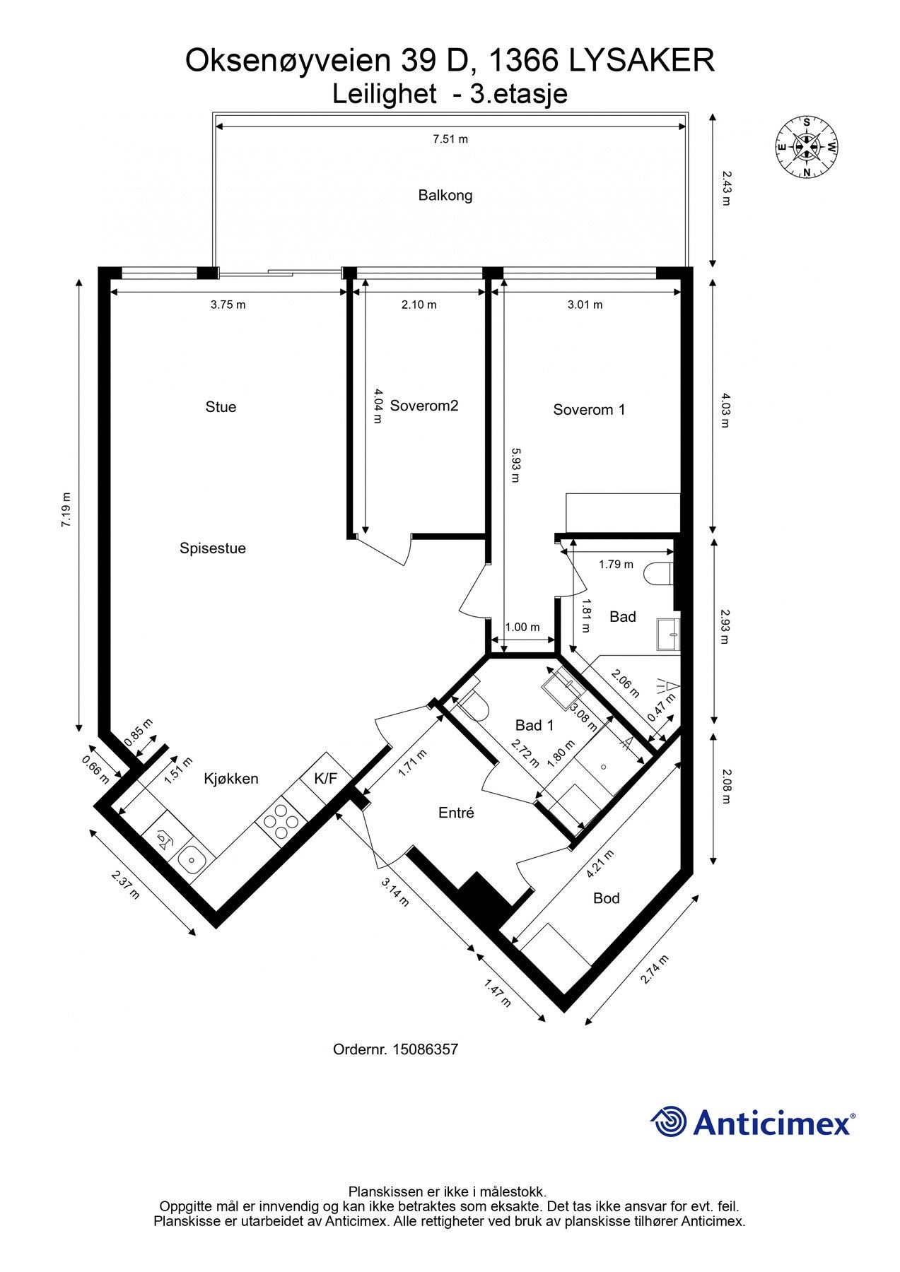 Plantegning Galleribilde