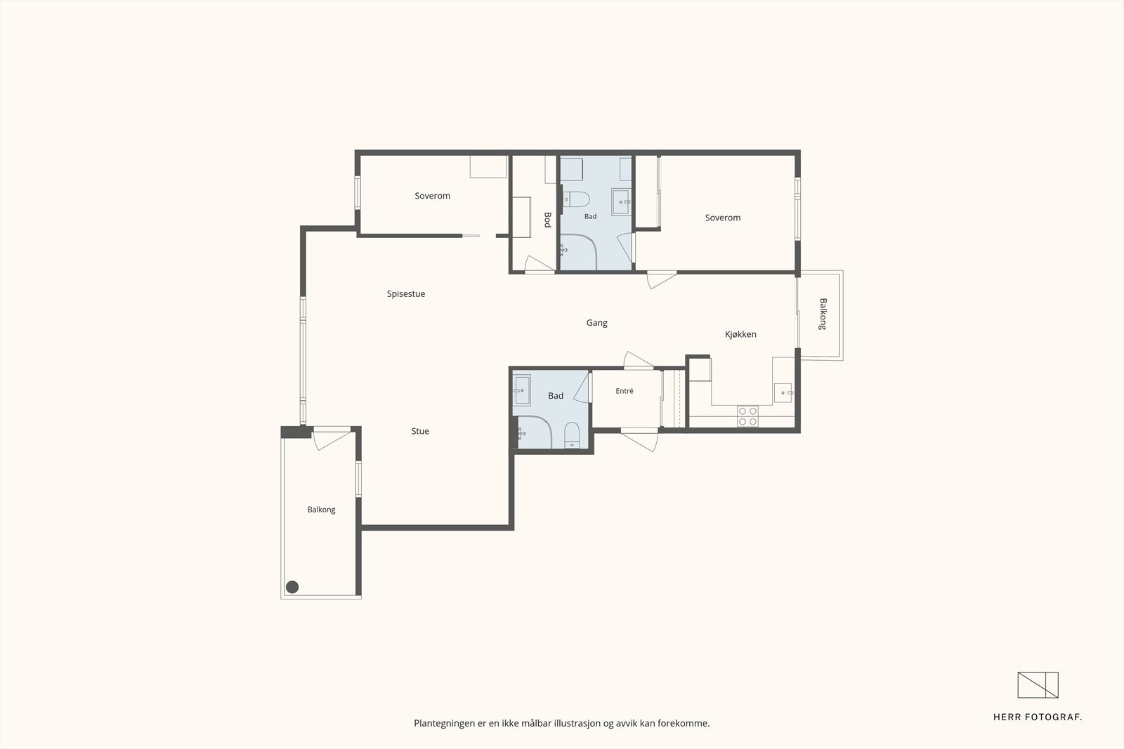 Plantegning Galleribilde