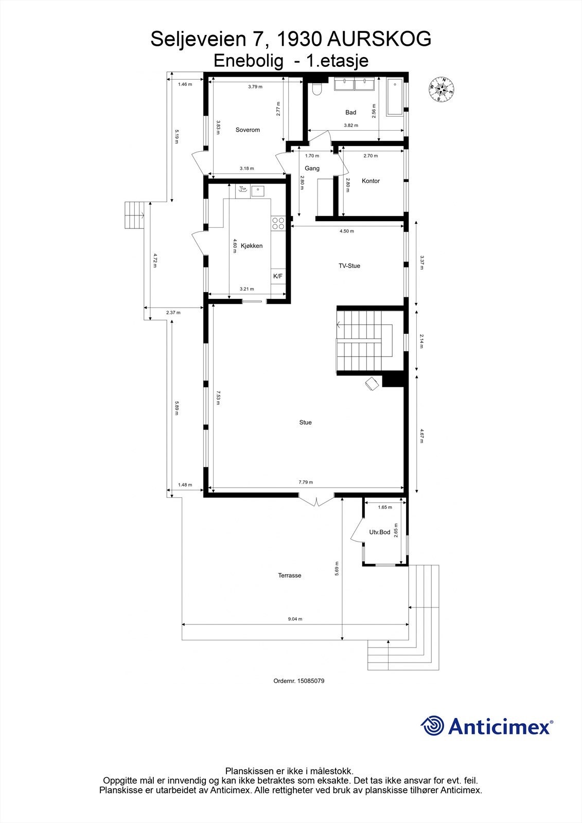 Plantegning - 1. etasje Galleribilde
