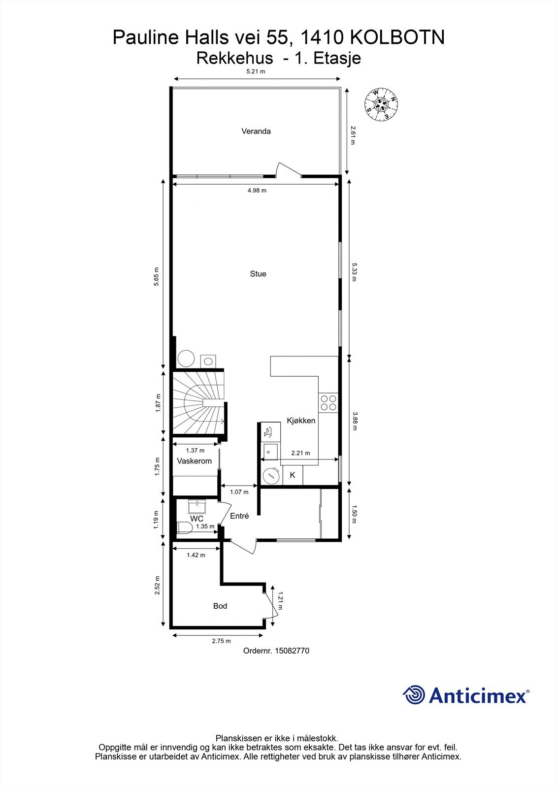 Plantegning - 1. etasje Galleribilde