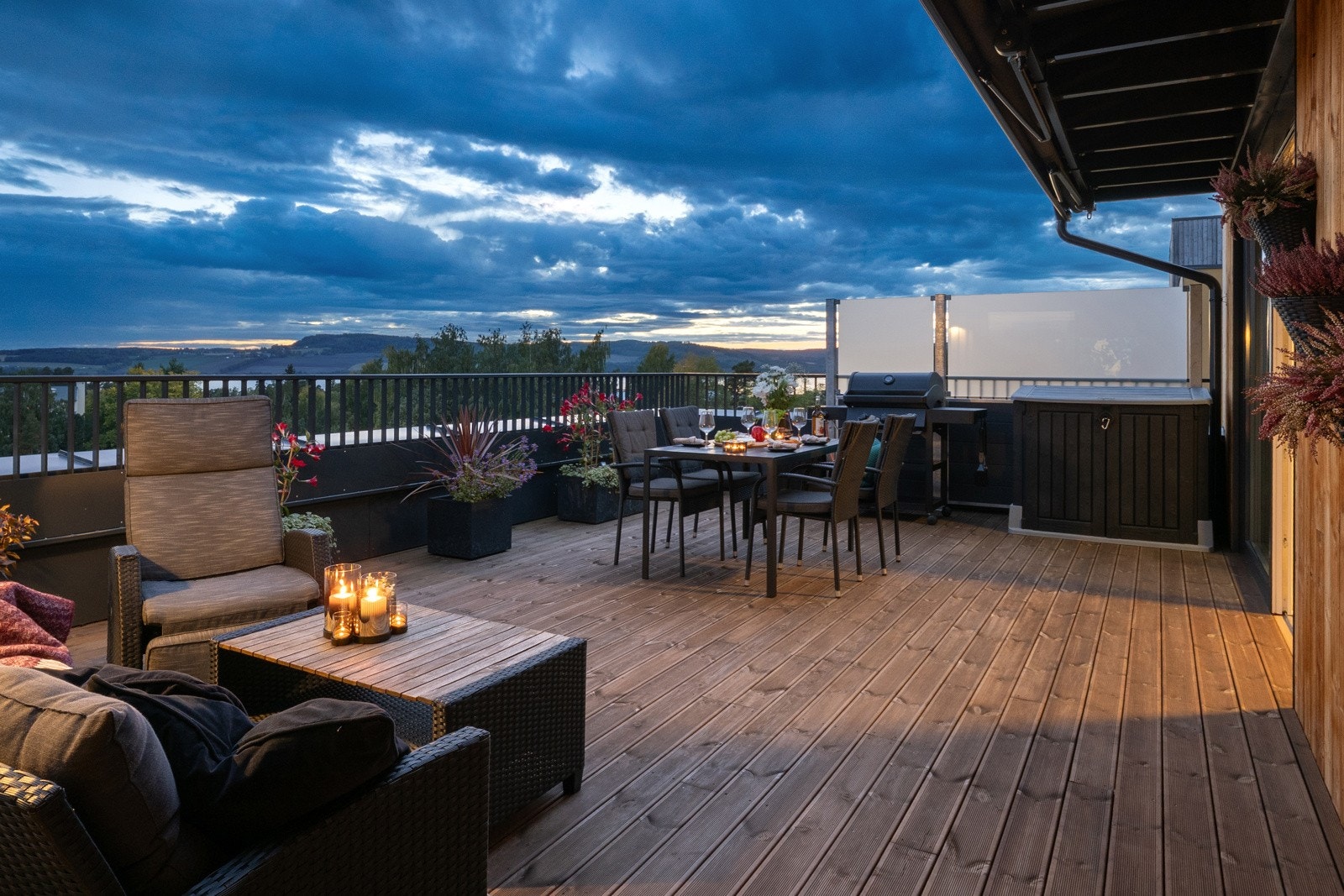 Takterrasse med mulighet for møblering i flere soner Galleribilde