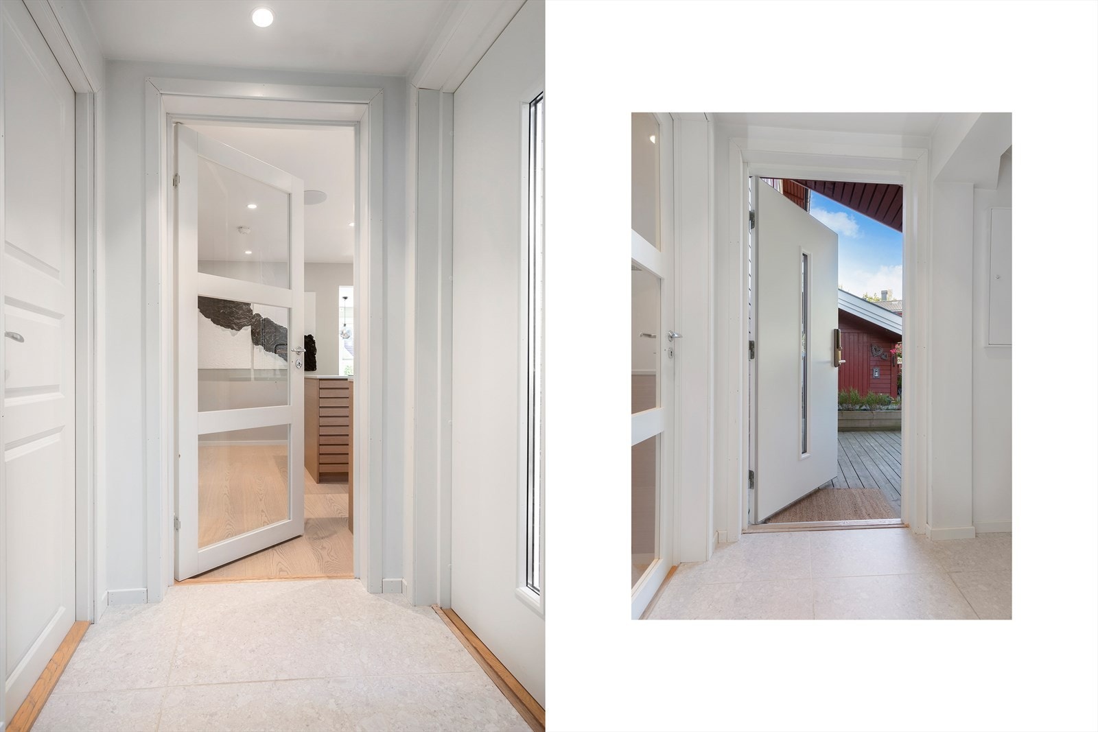 Det første som møter deg i boligen er en romslig og innbydende entré. Galleribilde