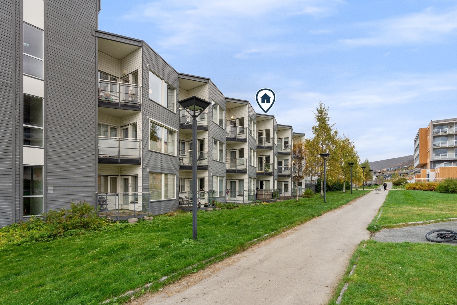 Leiligheten har utmerket intern beliggenhet i 3. etasje, uten leilighet rett over seg.
