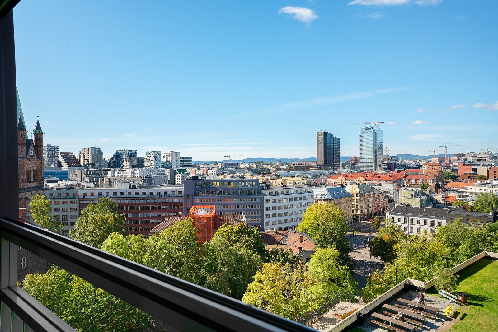 Flott utsikt mot Barcode og Oslo By Galleribilde
