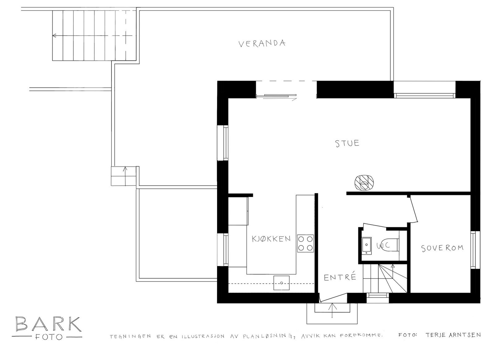 Plantegning 1. Etasje Galleribilde
