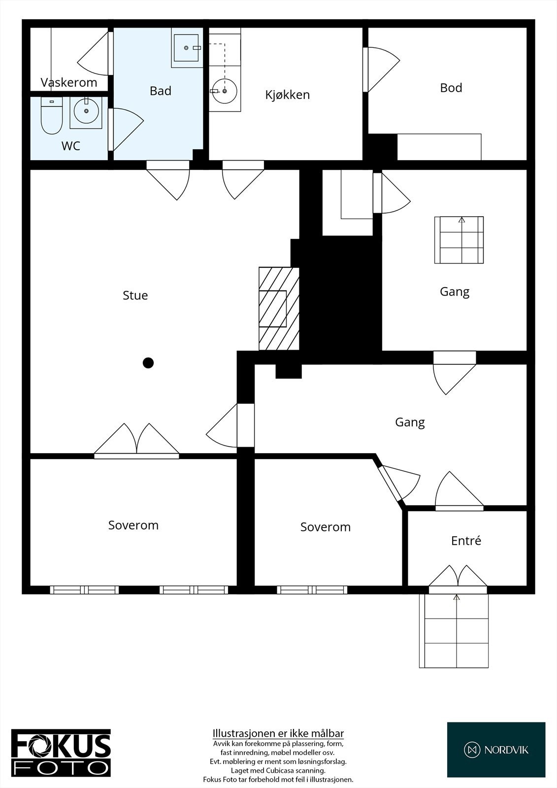 Plantegning - Loftsetasje Galleribilde