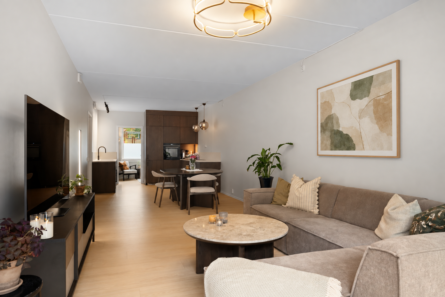 Leiligheten har balansert ventilasjon. Galleribilde