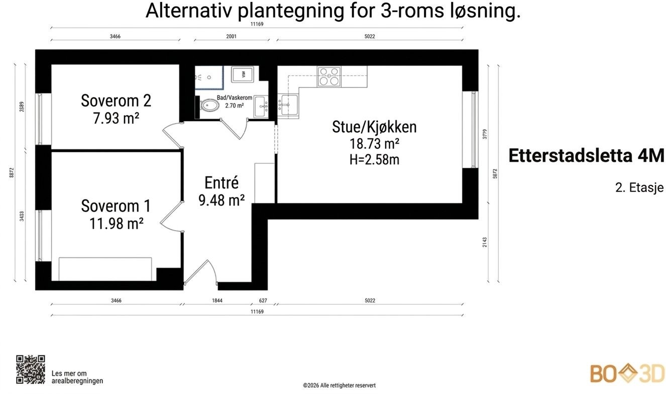 Alternativ planløsning Galleribilde