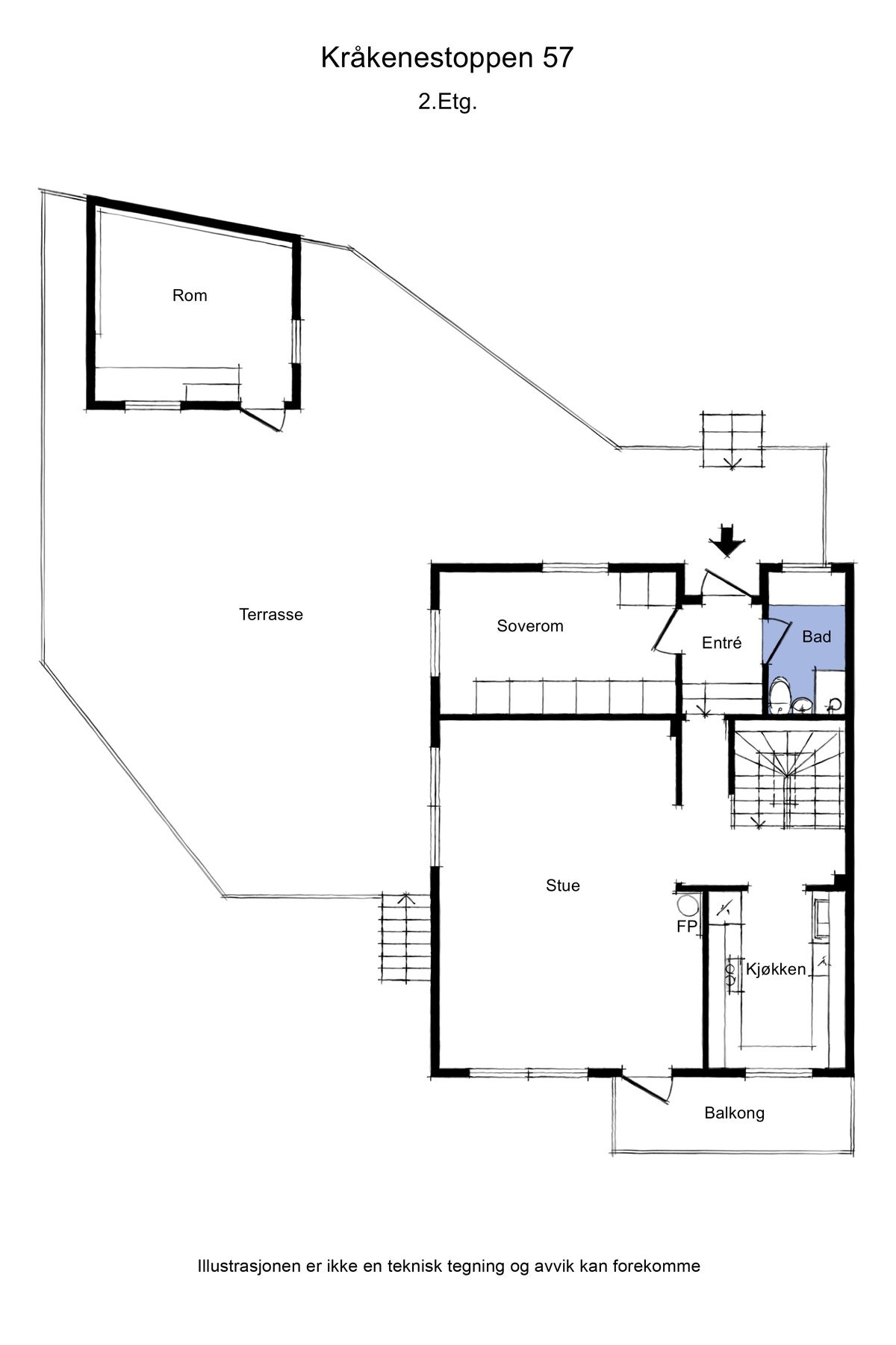 Plantegning 1. Etasje Galleribilde