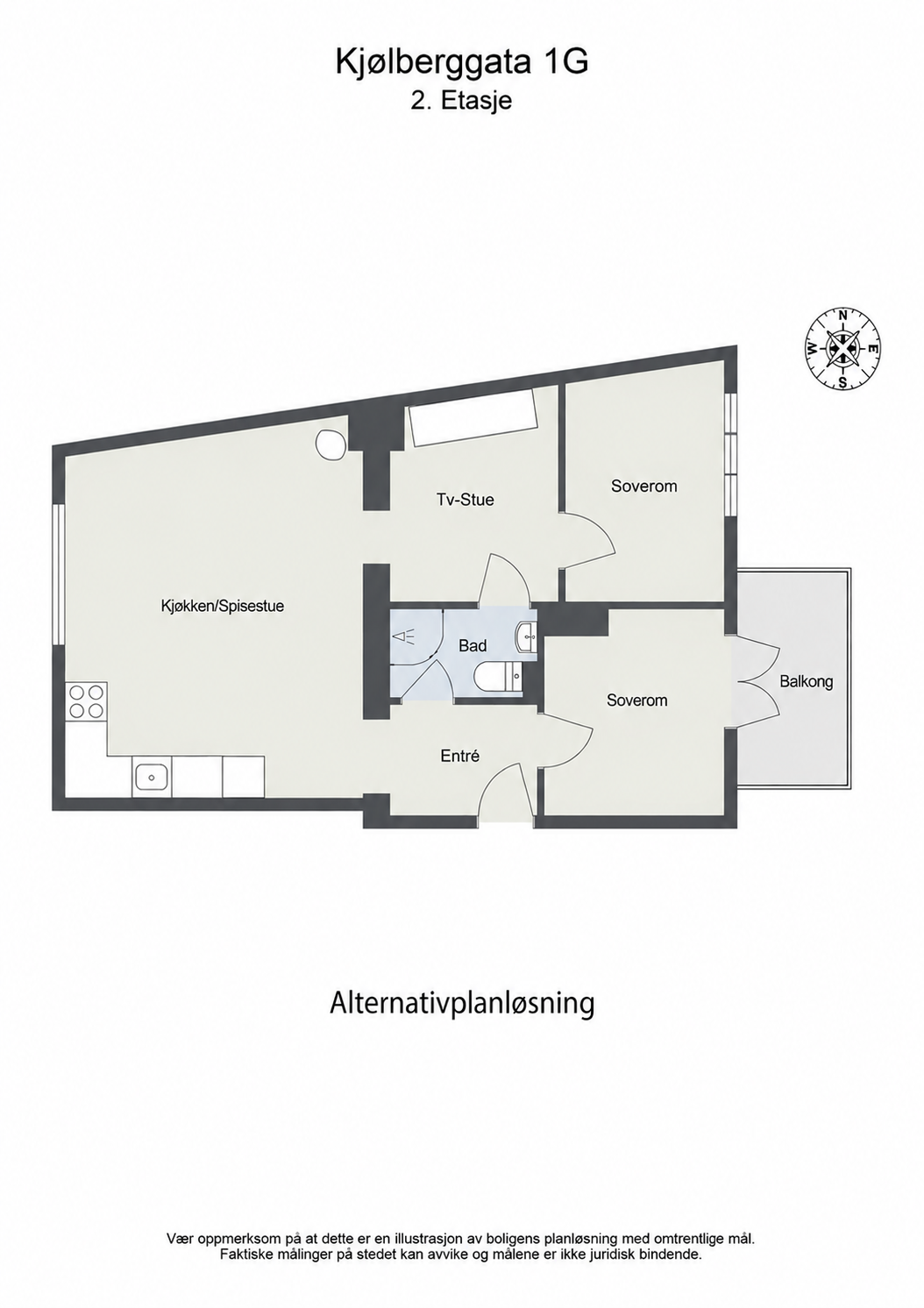 Alternativ planløsning Galleribilde