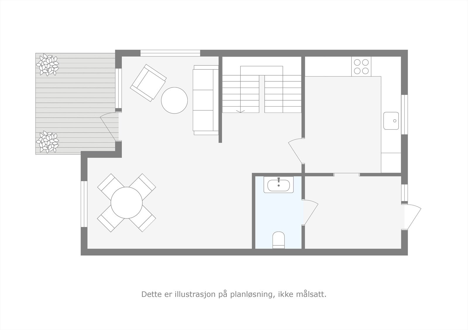 Plantegning hovedetasje Galleribilde