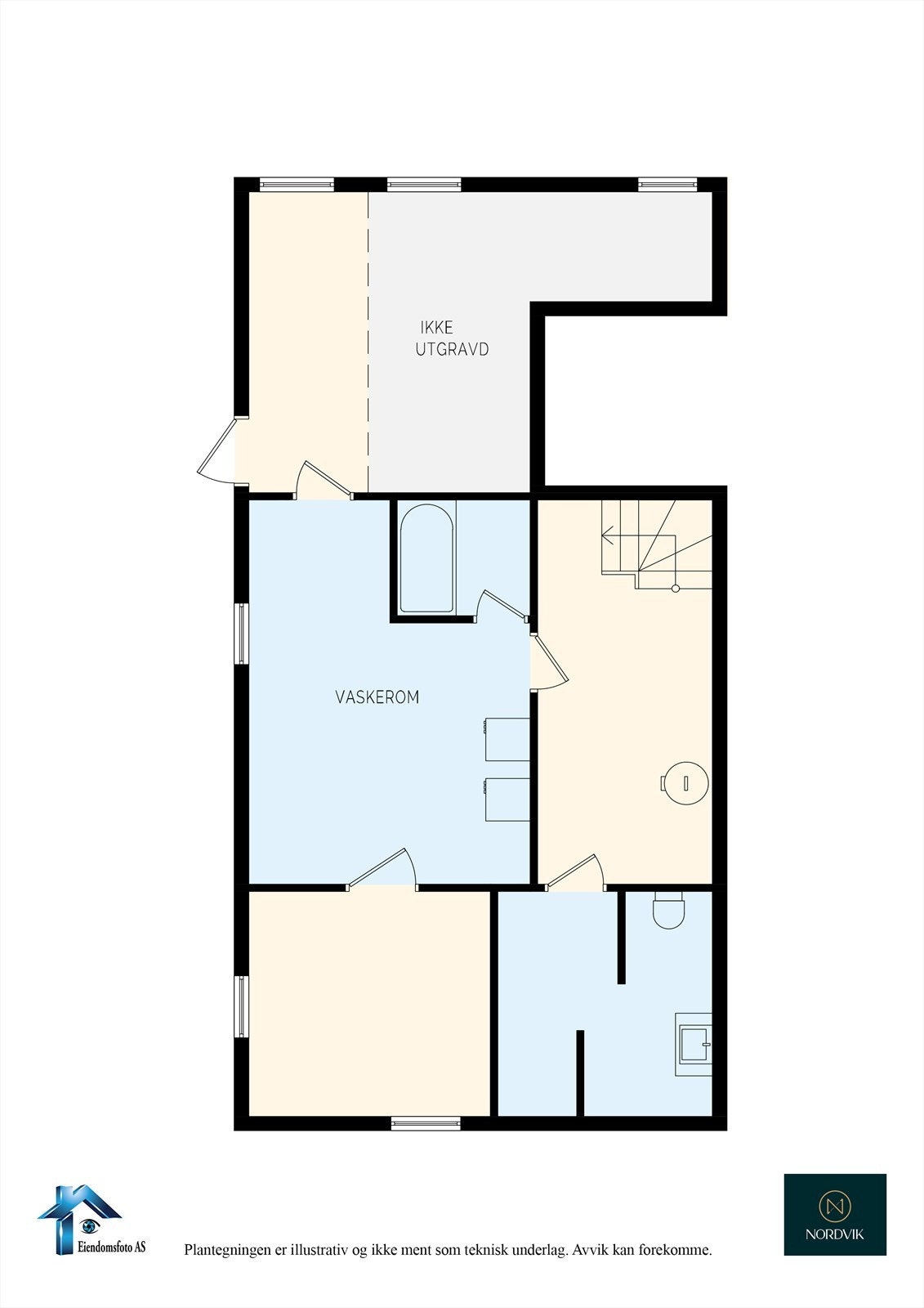 Planskisse Kjeller Galleribilde