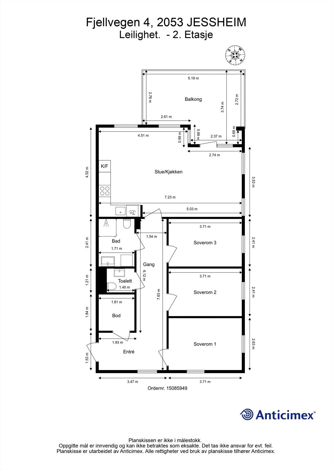 Plantegning Galleribilde