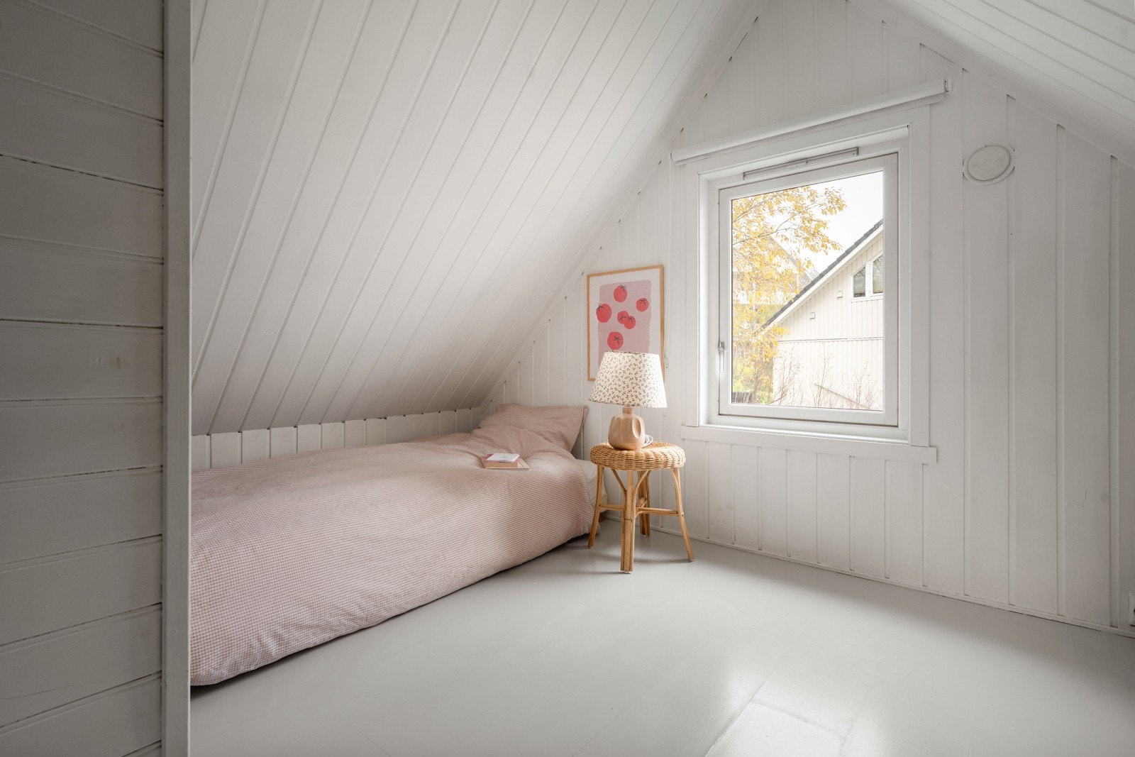 Dette rommet er tegnet som "Loft" på orginale tegninger.