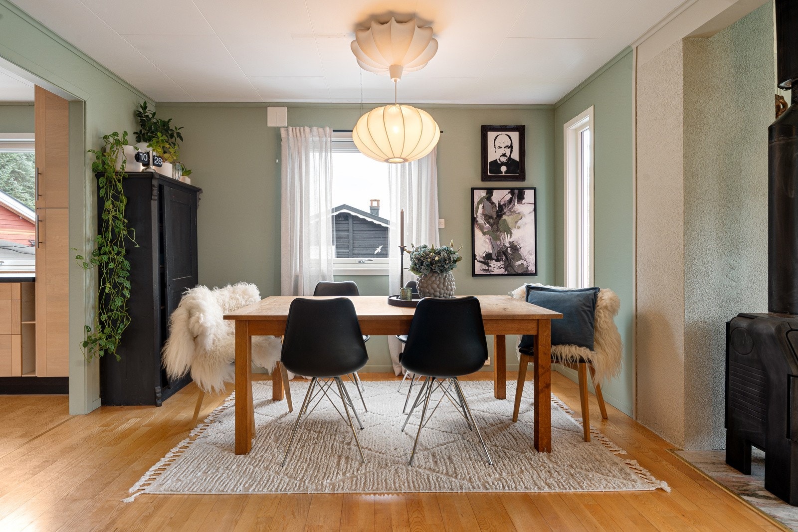 Plass til en koselig spisestue i tilknytning til kjøkkenet.