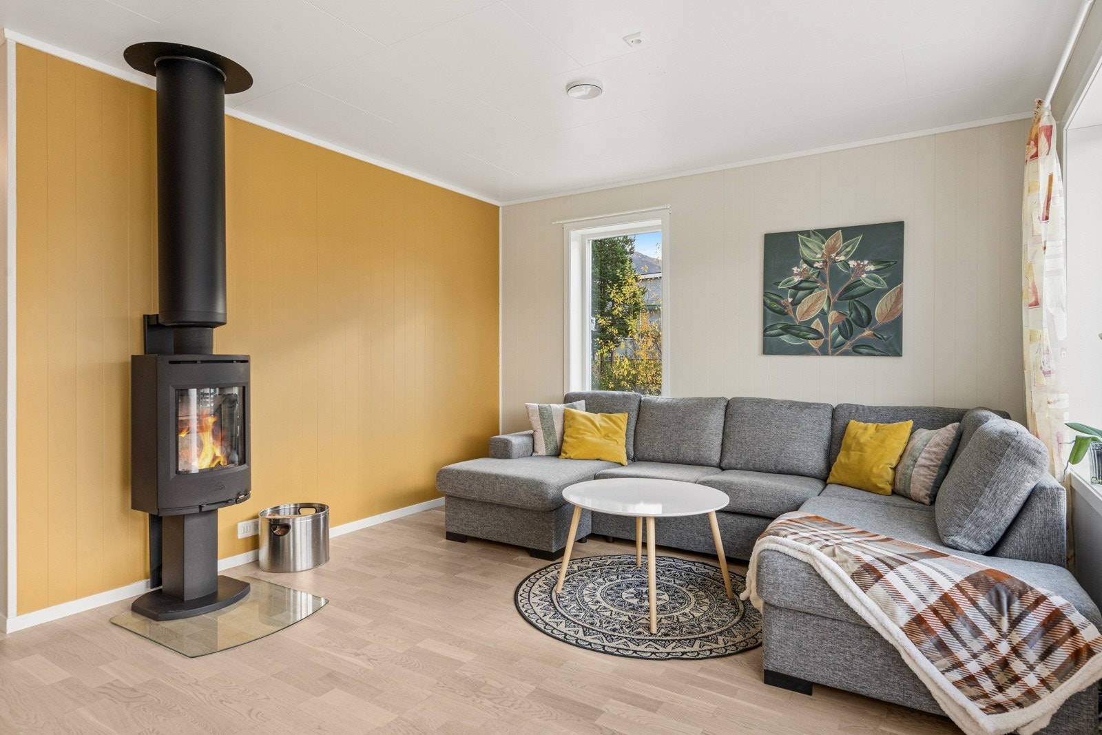 Moderne bolig fra 2017 med balansert ventilasjon som skaper et godt inneklima.