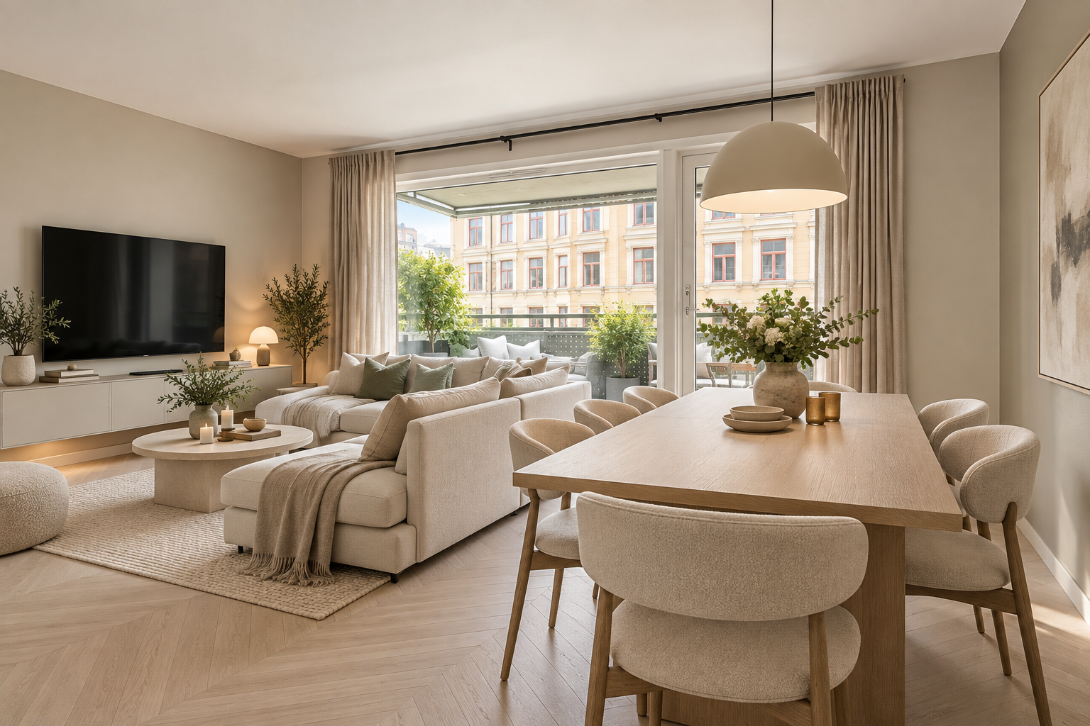 Eksempel på oppusset standard, AI-redigert. Galleribilde