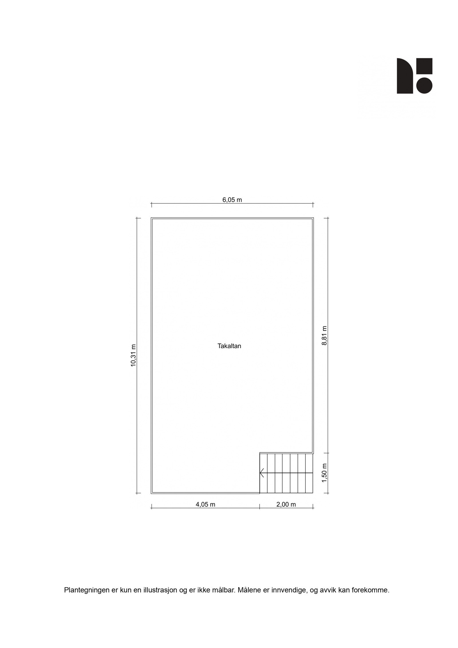 Plantegning takplan Galleribilde