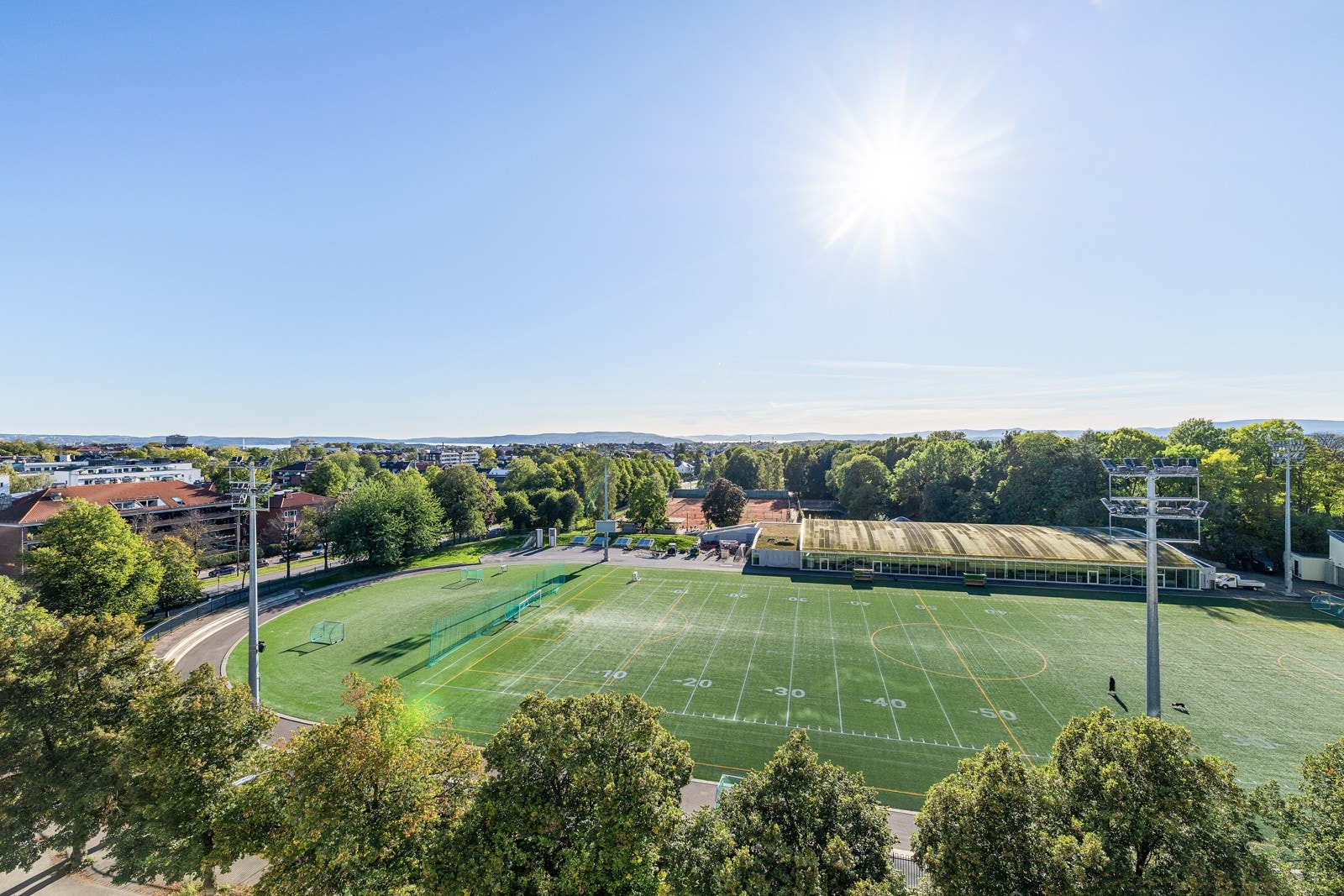 Utsikt fra takterrasse. Galleribilde
