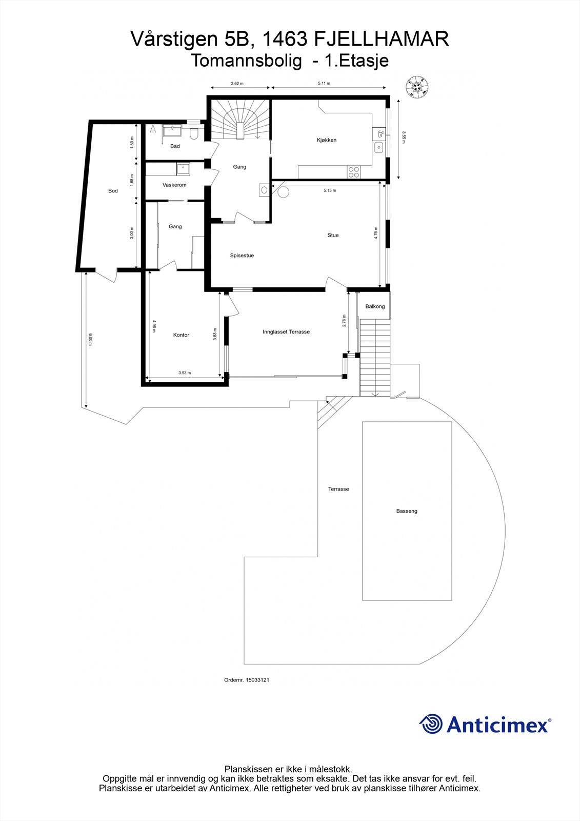 Plantegning 1.Etasje. Galleribilde