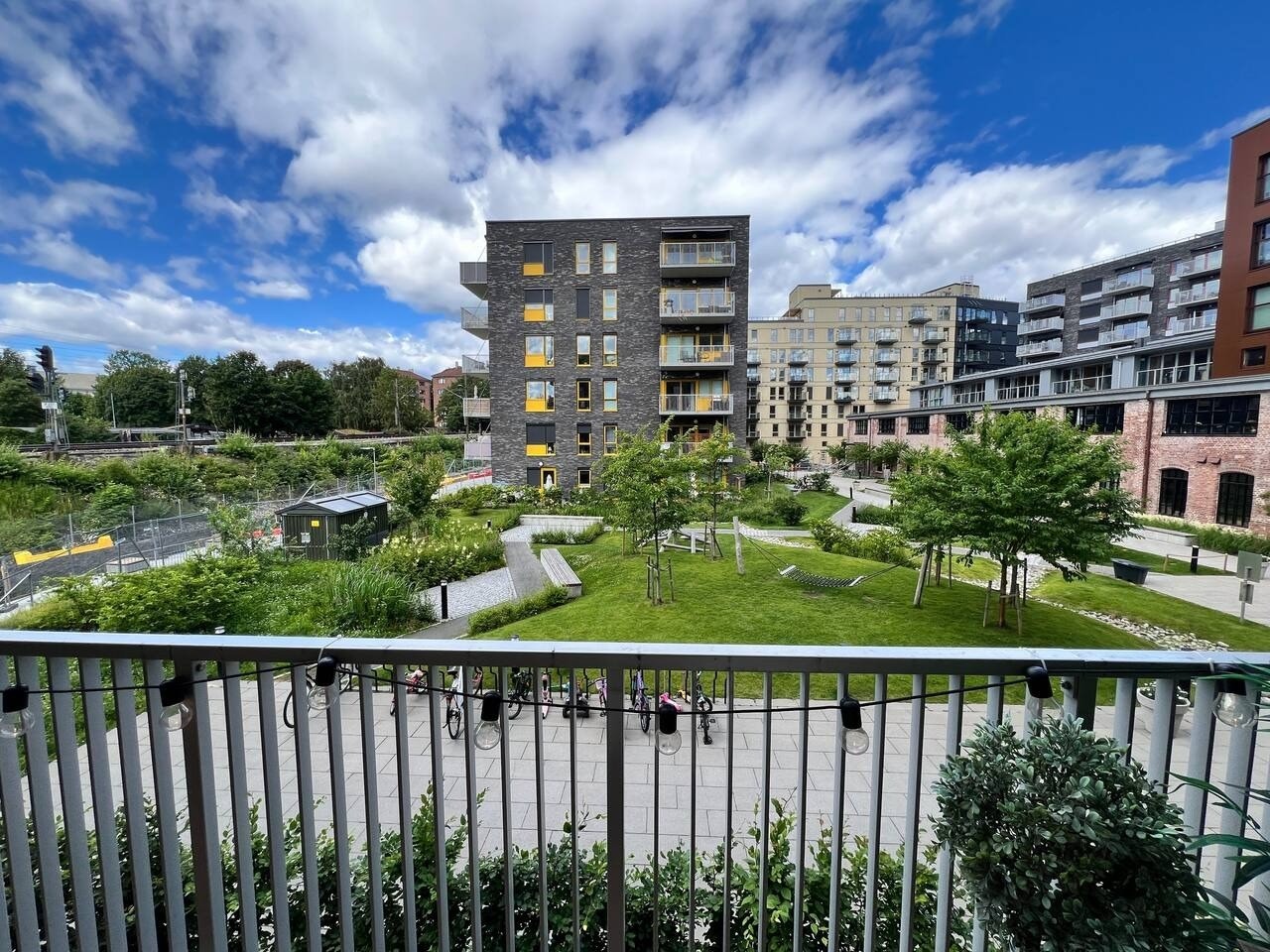 Usikt fra balkong Galleribilde