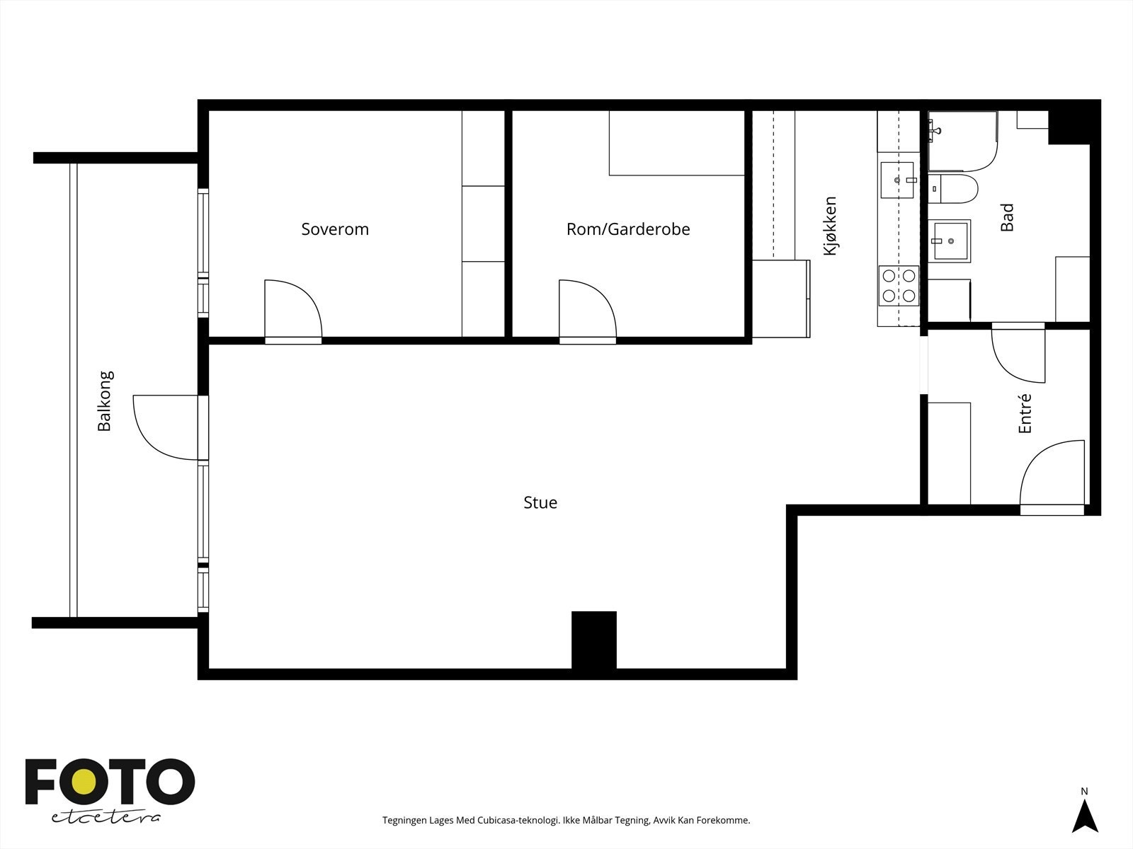 Veiledende plantegning - Ikke målbar Galleribilde
