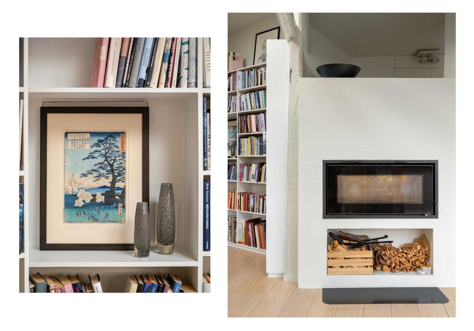 Peisovnen varmer godt på kalde vinterdager. Galleribilde