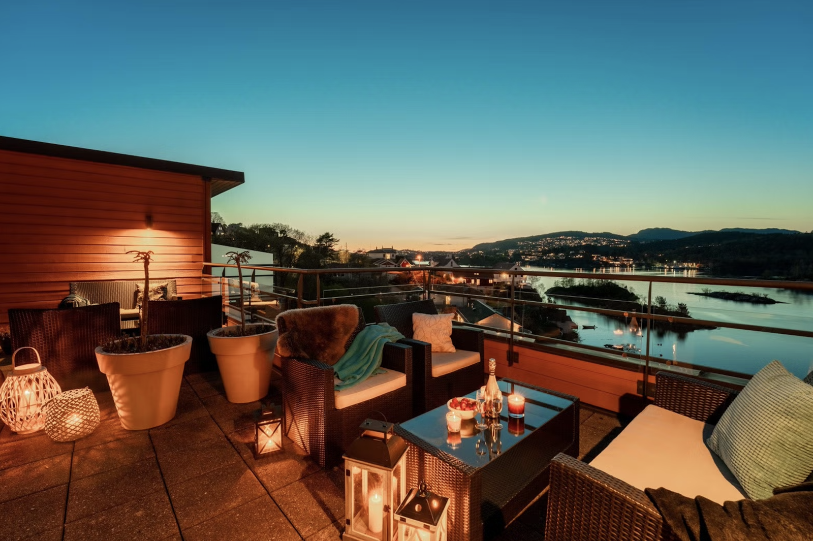 Sameiet har en flott felles takterrasse med sjelden utsikt. Galleribilde