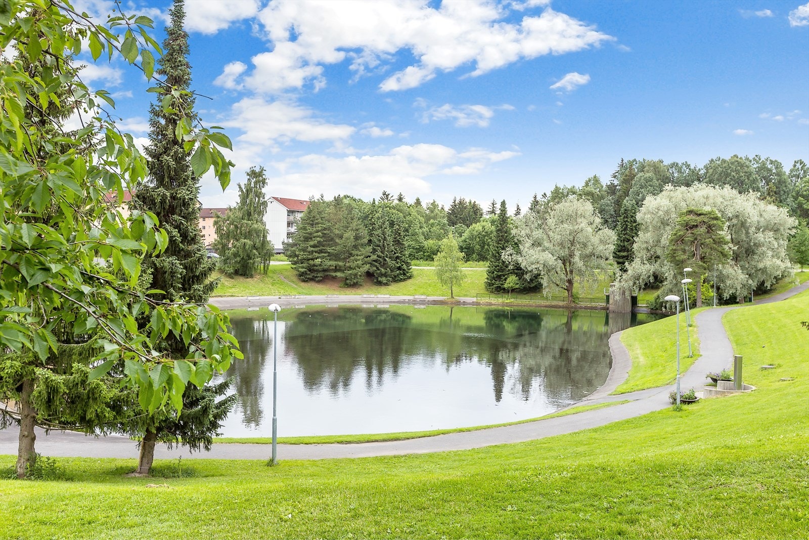 Badedammen Årvoll. Galleribilde