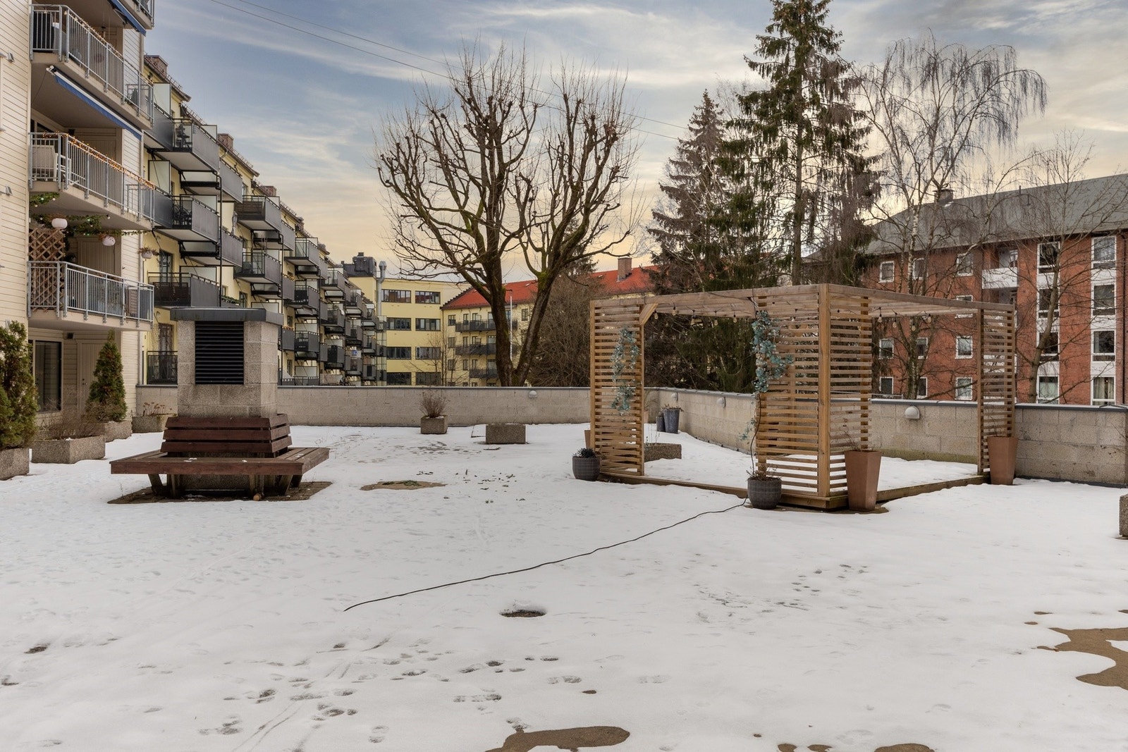 Fellesområdene blir møblert på sommeren. Galleribilde