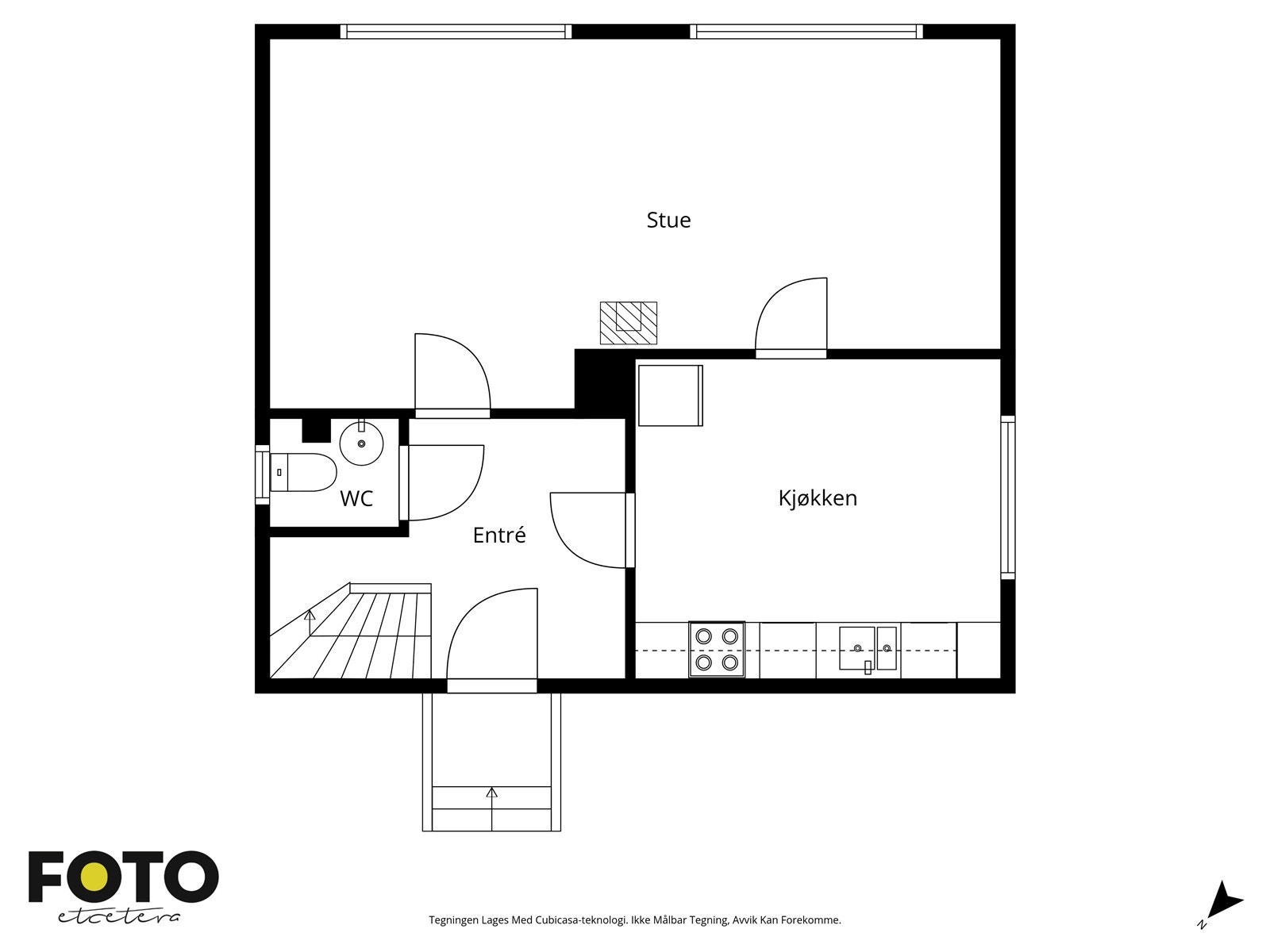 1. etasje. Veiledende plantegning - Ikke målbar Galleribilde