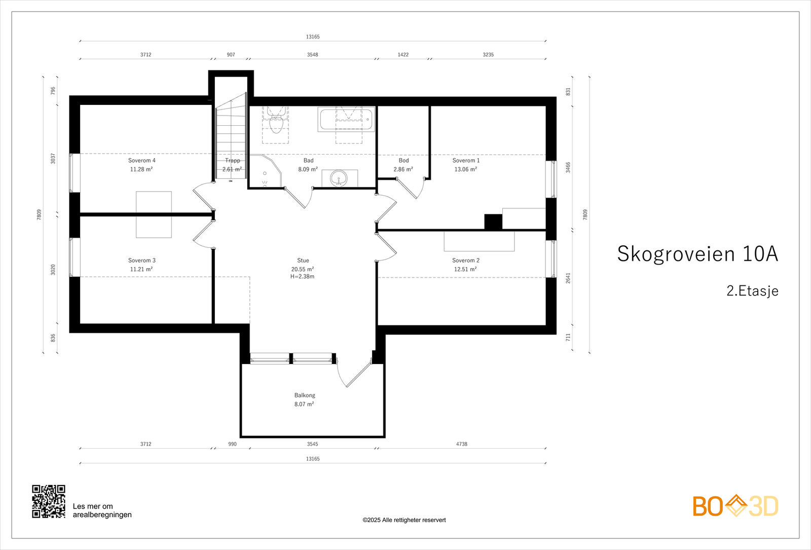 Planskisse 2.etg. Galleribilde