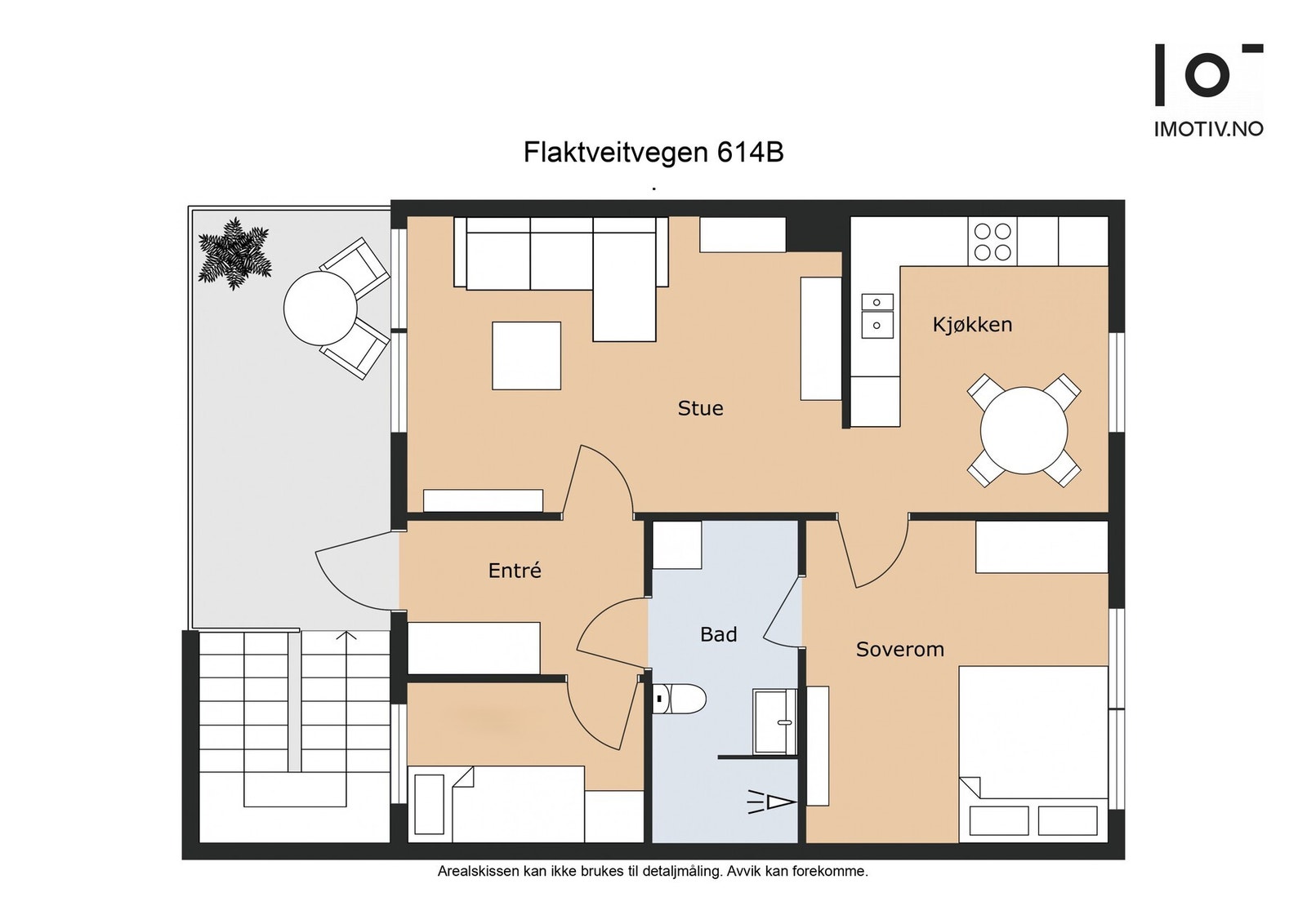 Leilighetens planløsning - I tillegg er det ekstern sportsbod på garasjeplass med lader Galleribilde