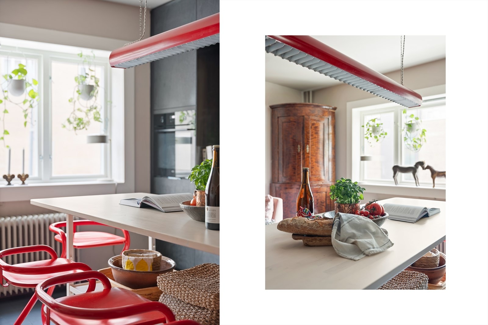 Den åpne løsningen innbyr til sosiale sammenkomster. Galleribilde