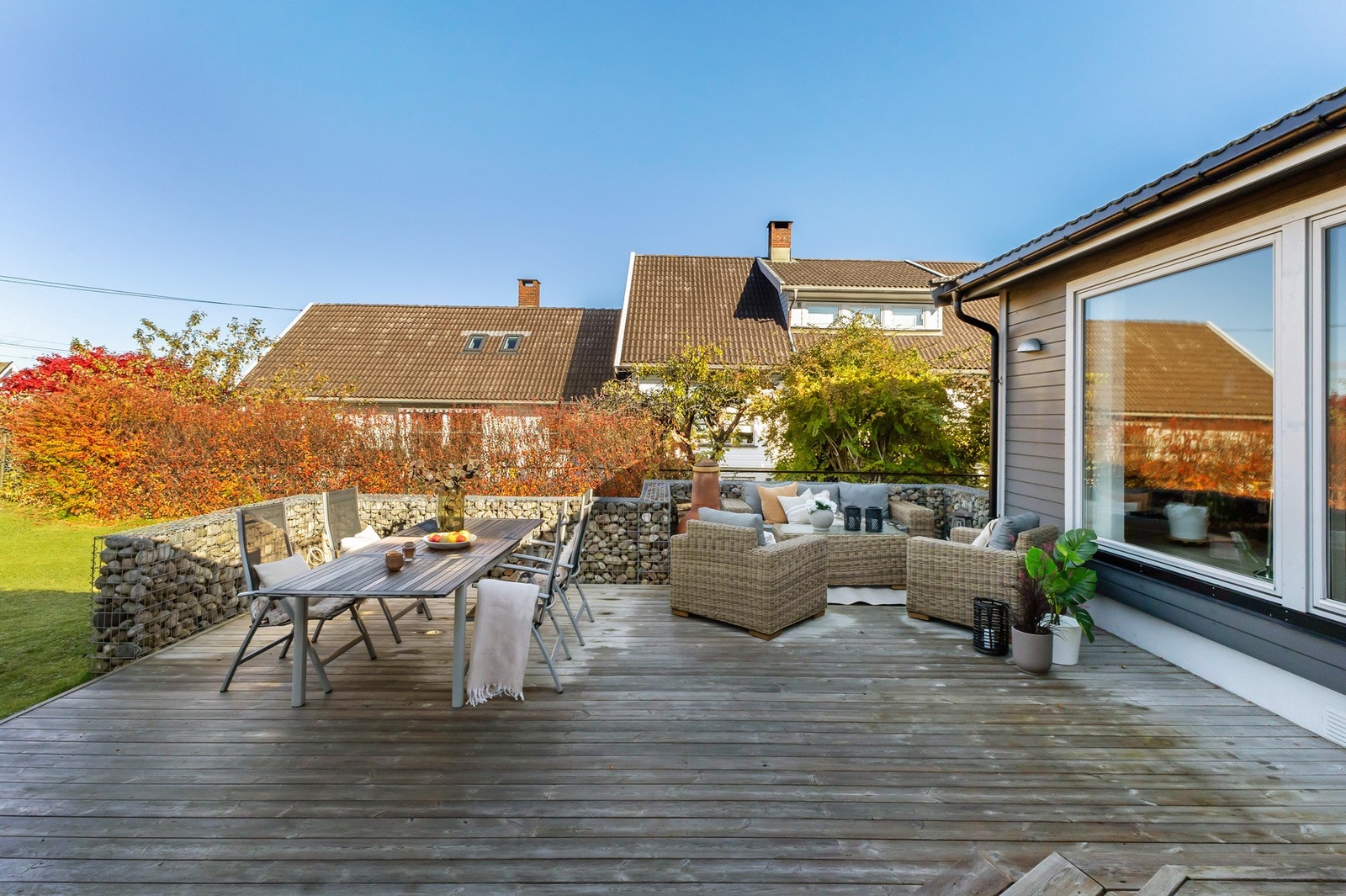 Nordvestvendt terrasse på 57 kvm Galleribilde