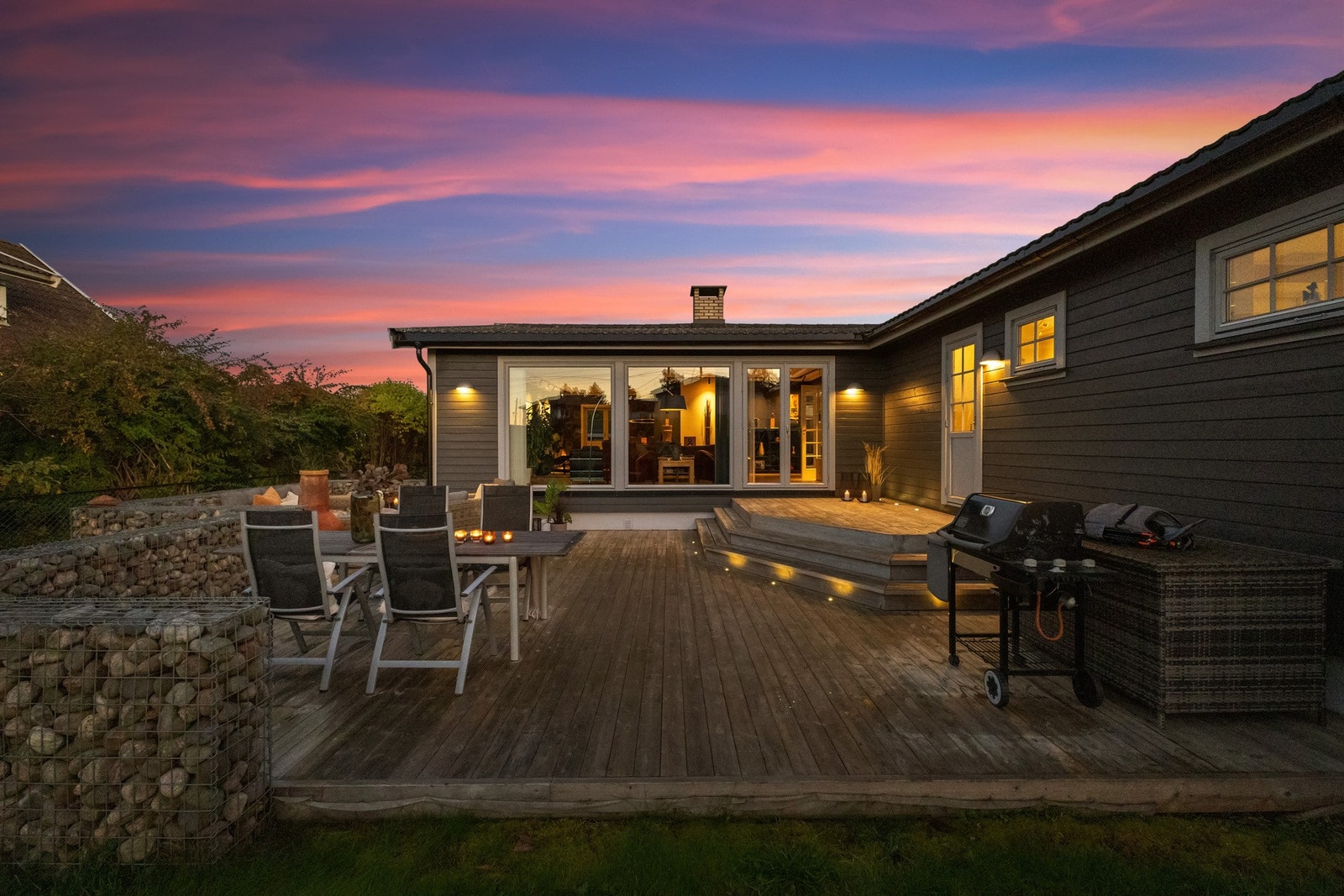 Nordvestvendt terrasse på 57 kvm Galleribilde