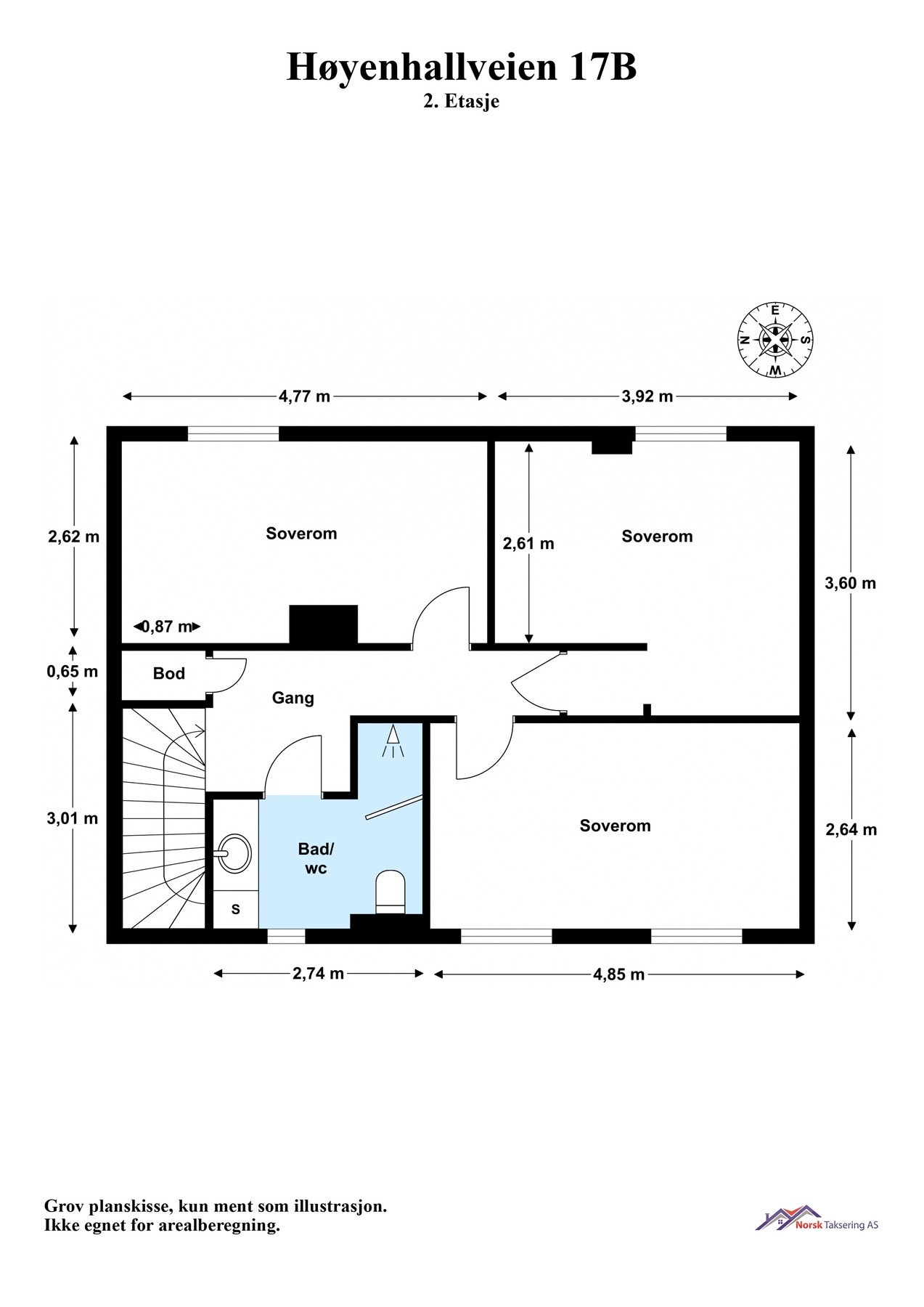 Plantegning 2. etasje Galleribilde