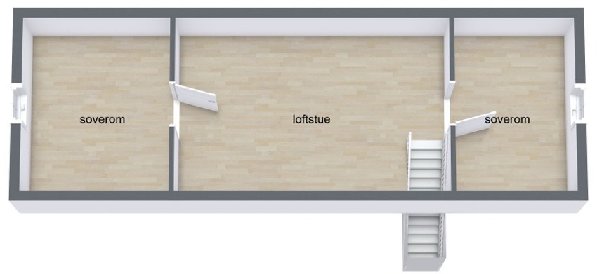 Plantegning loftetasje Galleribilde