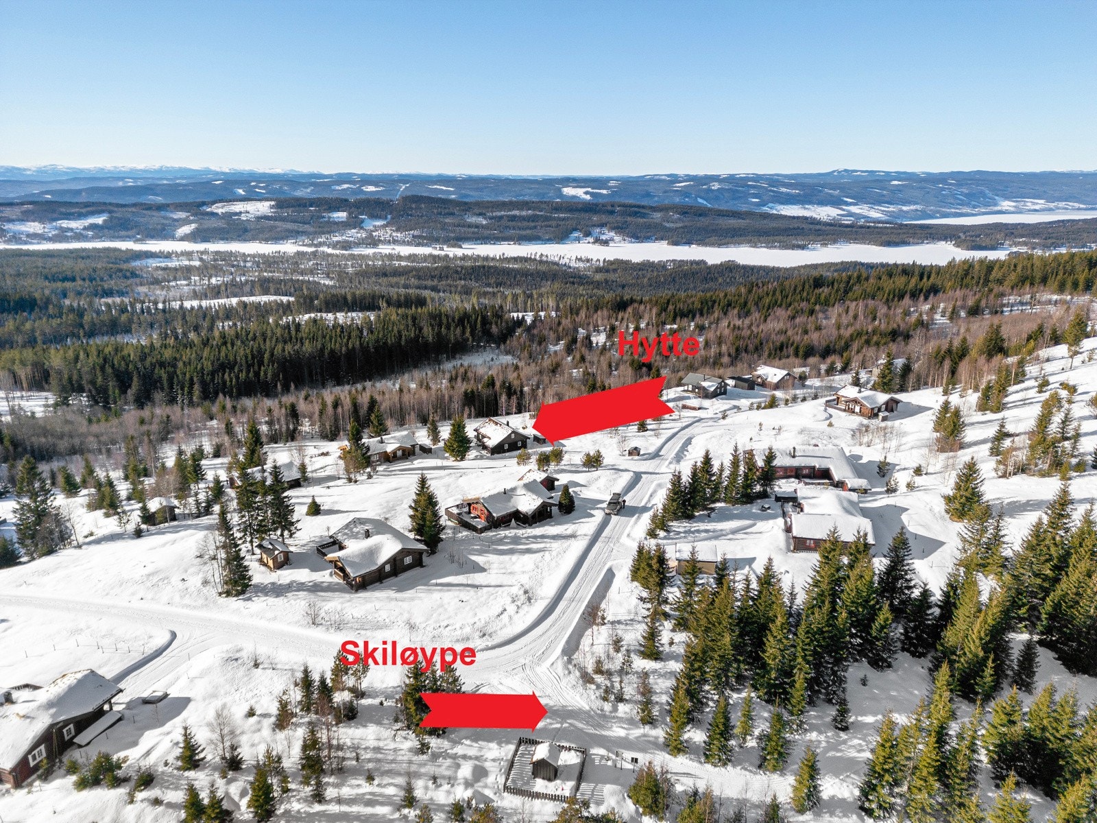 Umiddelbar nærhet til skiløyper Galleribilde