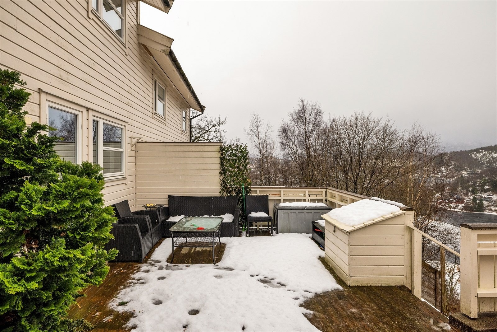 Uteplass med stort potensiale for de varmere dagene Galleribilde