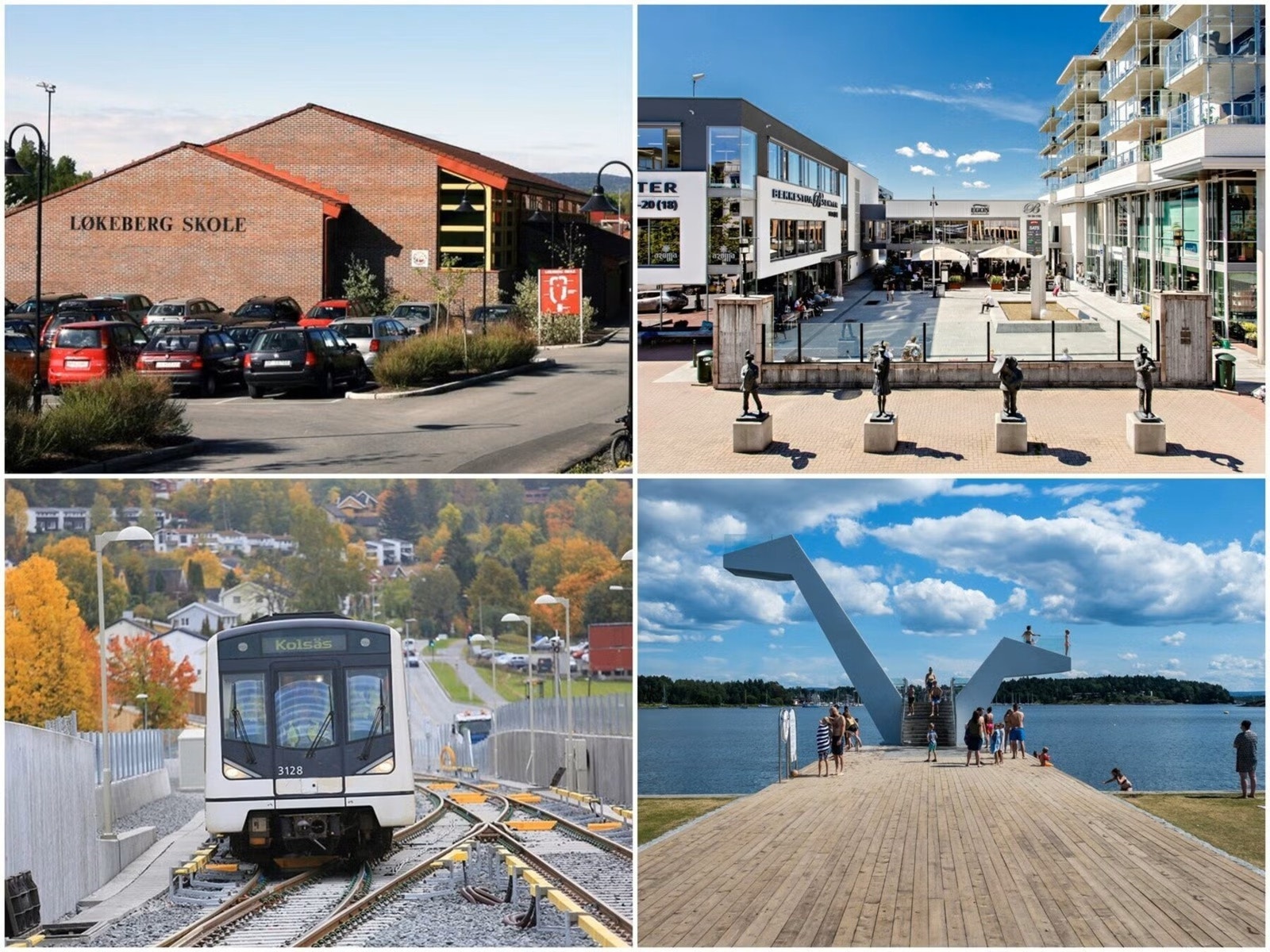 Beliggenheten er en god blanding av sentralt og landlig. Utallige turmuligheter i umiddelbar nærhet, men samtidig flere sentrum som Bekkestua og Haslum, samt Sandvika by, innen kort avstand. Galleribilde