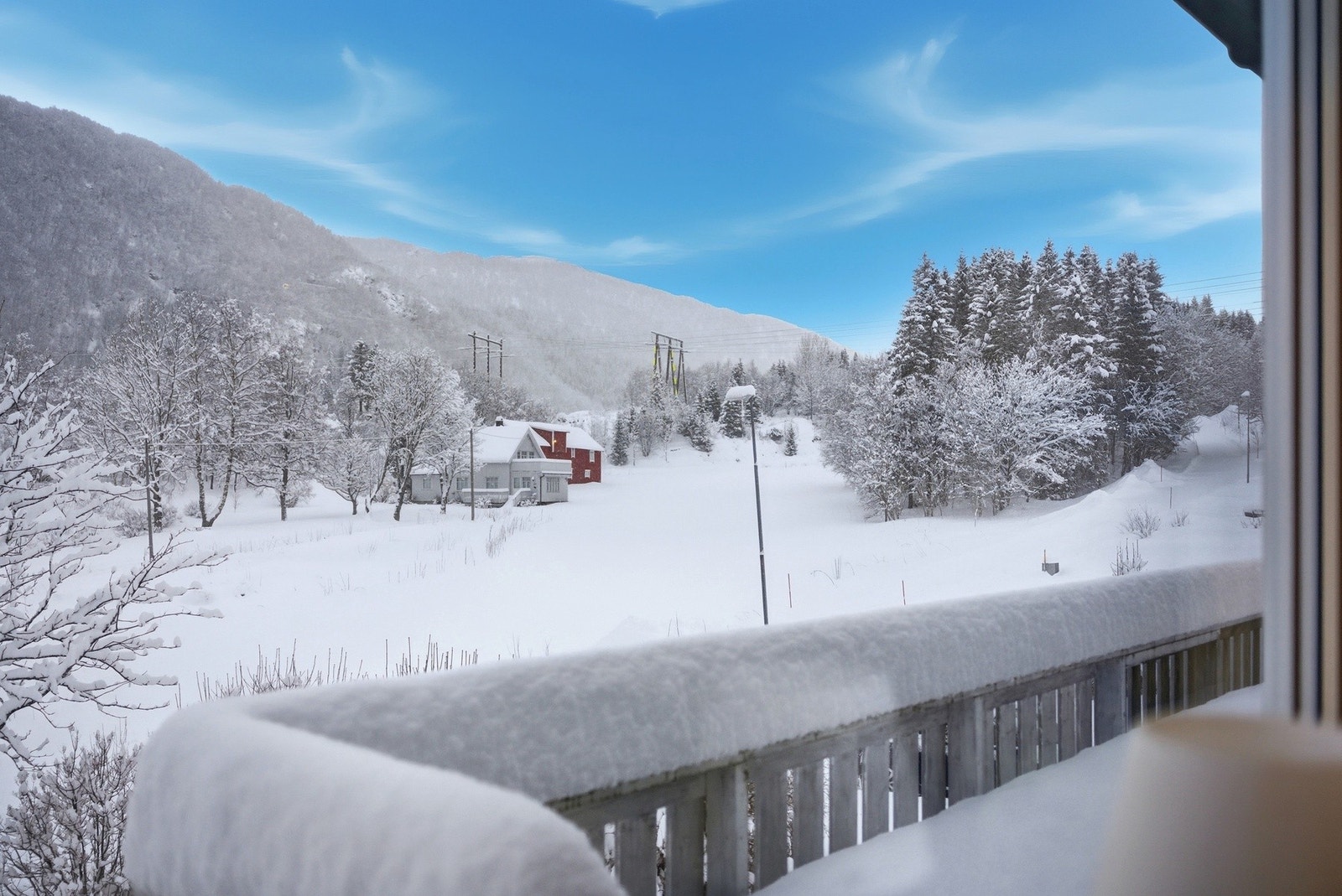 Utsikt fra kjøkkenvindu Galleribilde