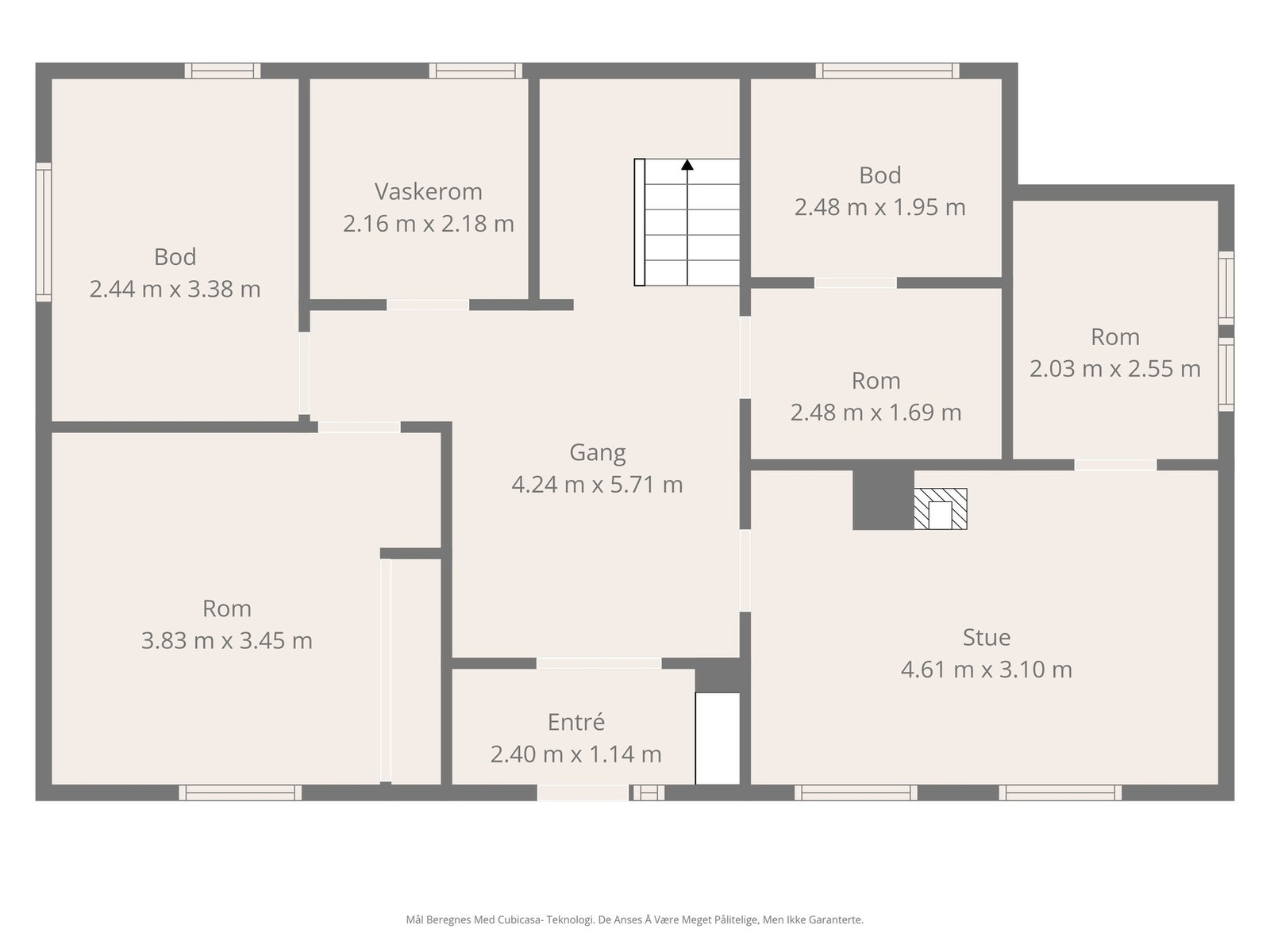 Plantegning første etasje Galleribilde