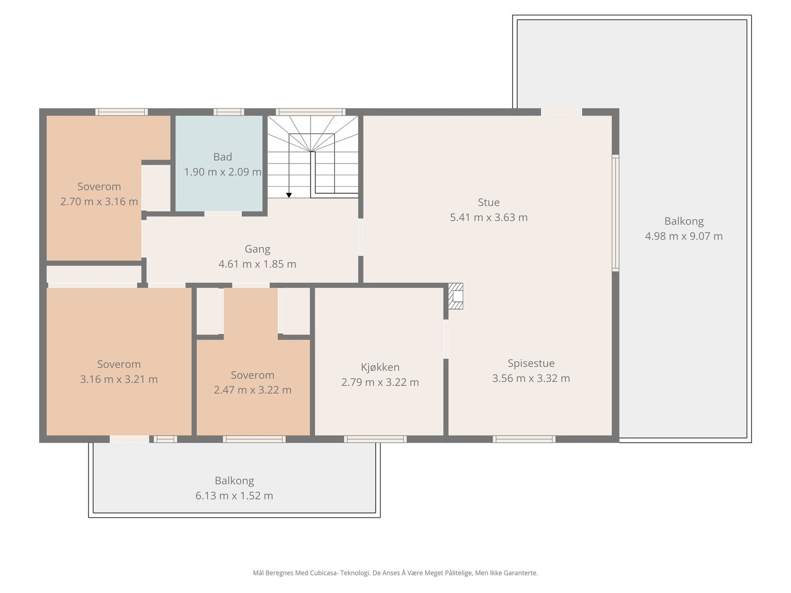 Plantegning andre etasje Galleribilde